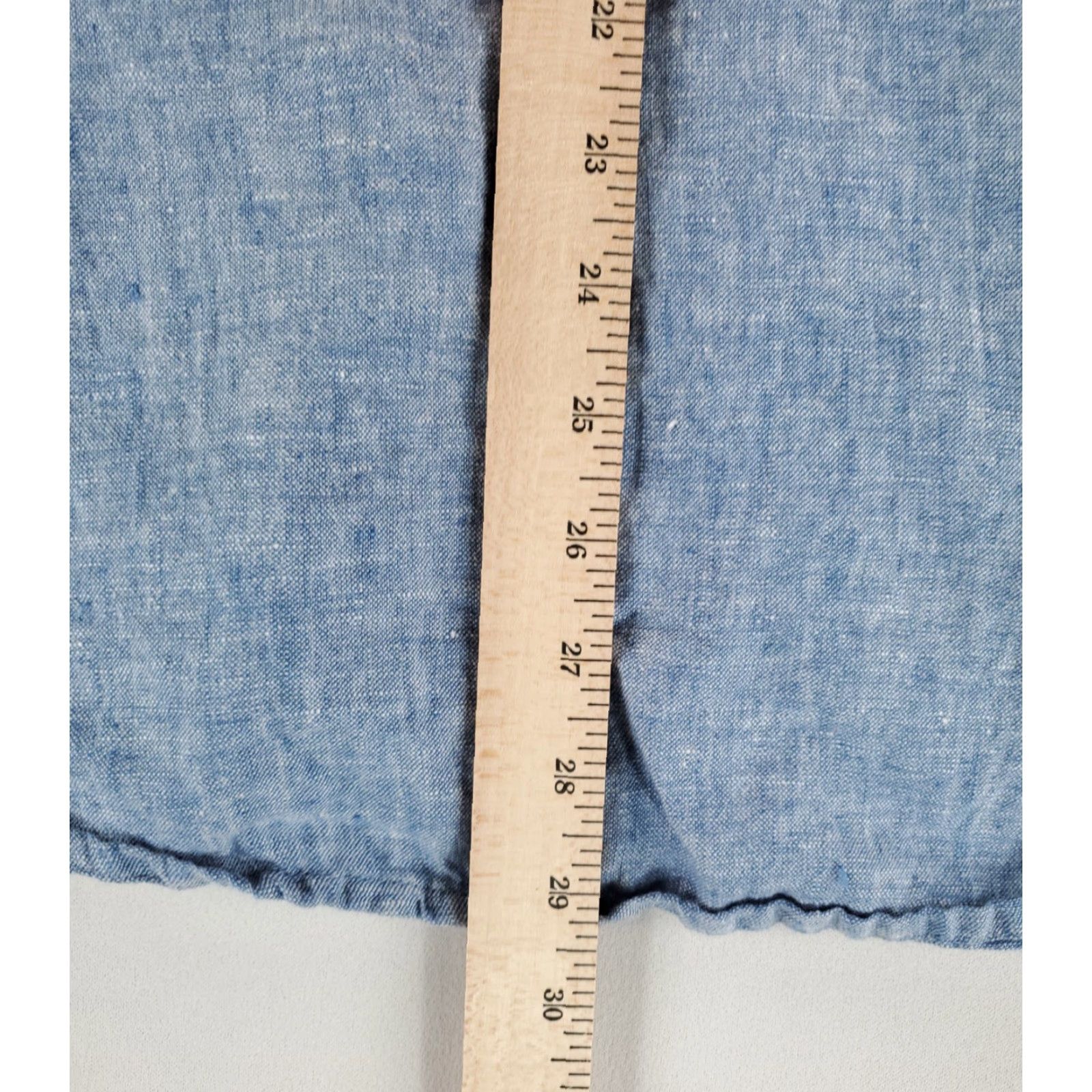 J.Crew J.CREW Button-Down Shirt Long Sleeve 100% Linen Blue Mens M Size US M / EU 48-50 / 2 - 5 Thumbnail