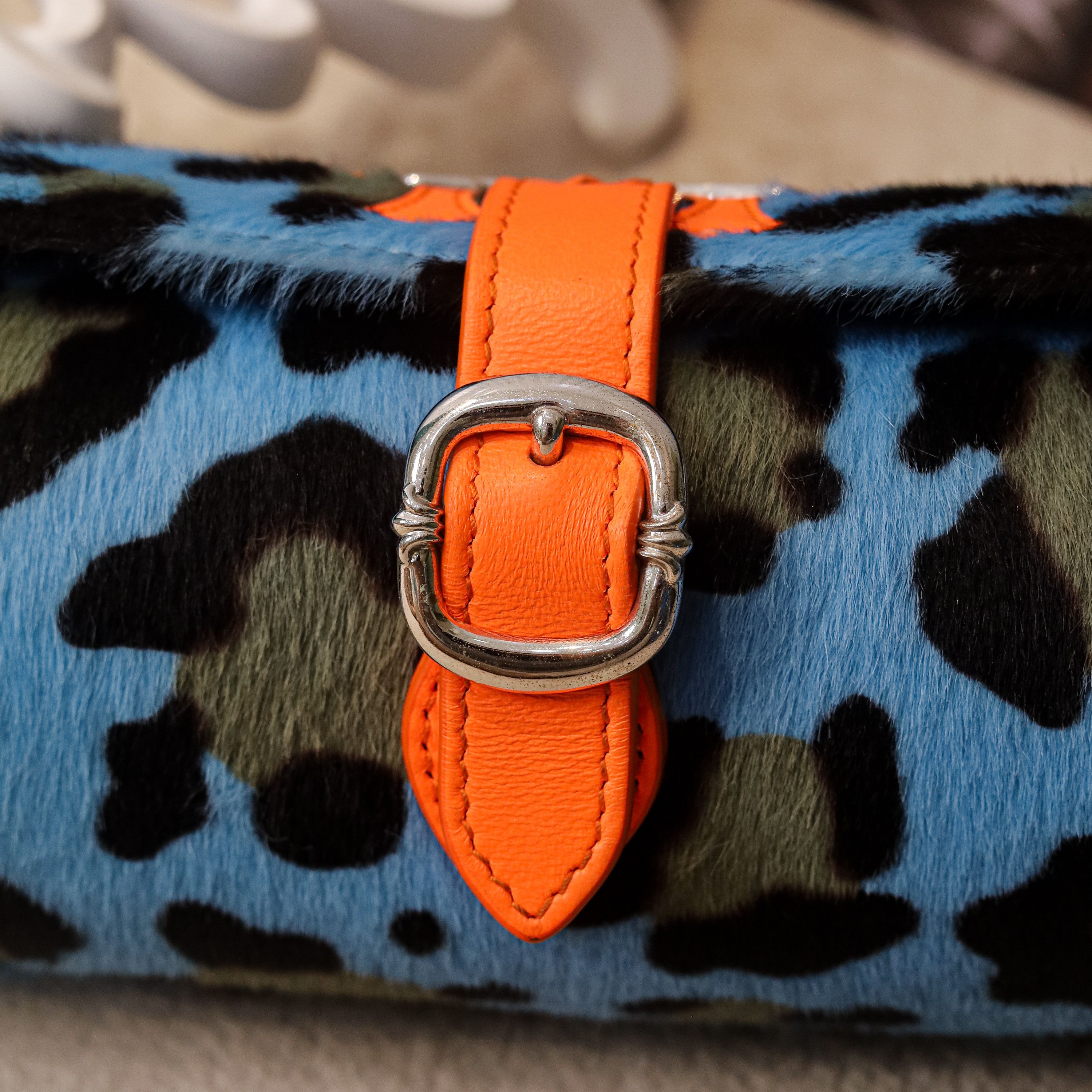Chrome Hearts CHROME HEARTS Bag Jewelry Roll Lihr Blue Cheetah Size ONE SIZE - 4 Thumbnail