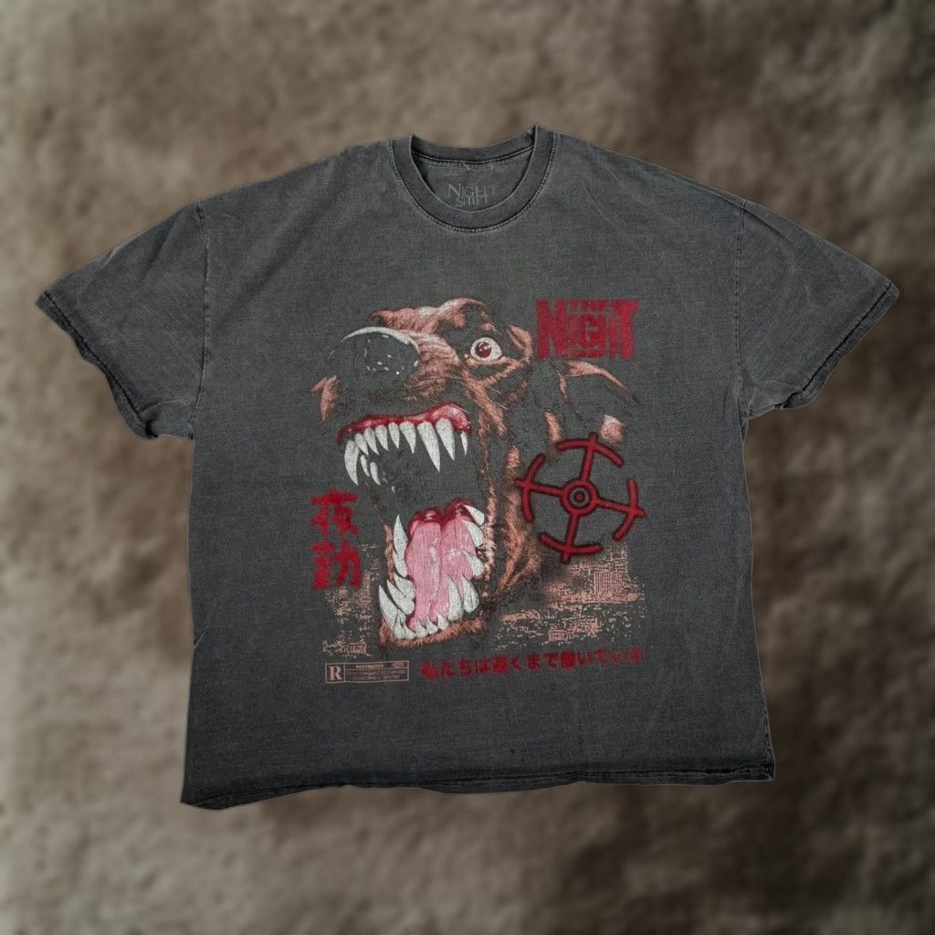 Vintage VINTAGE The Night Shift T-Shirt Mens 2XL Gray Horror Dog Graphic Japanese Movie Size US XXL / EU 58 / 5 - 1 Thumbnail