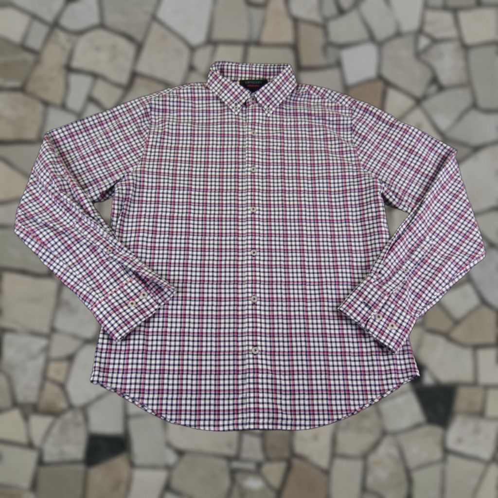 Vintage Twillory Shirt Mens Medium Blue Pink Plaid Button-Up Business Casual Formal Workwear Button-Down Collared Breathable Lightweight Stretch Size US M / EU 48-50 / 2 - 1 Thumbnail