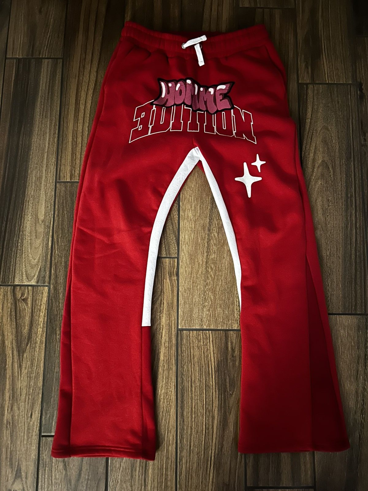 Other Red Graphic Flared Sweatpants Size US 30 / EU 46 - 1 Thumbnail