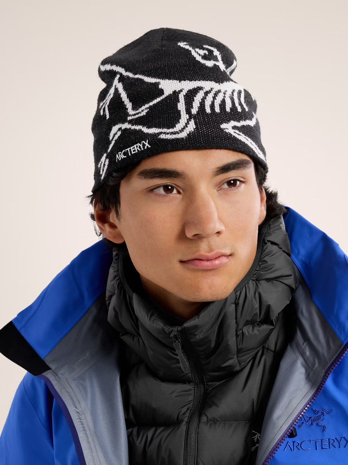 Arc'teryx Arcteryx Bird Head Toque Orca Black White Beanie Size ONE SIZE - 3 Thumbnail