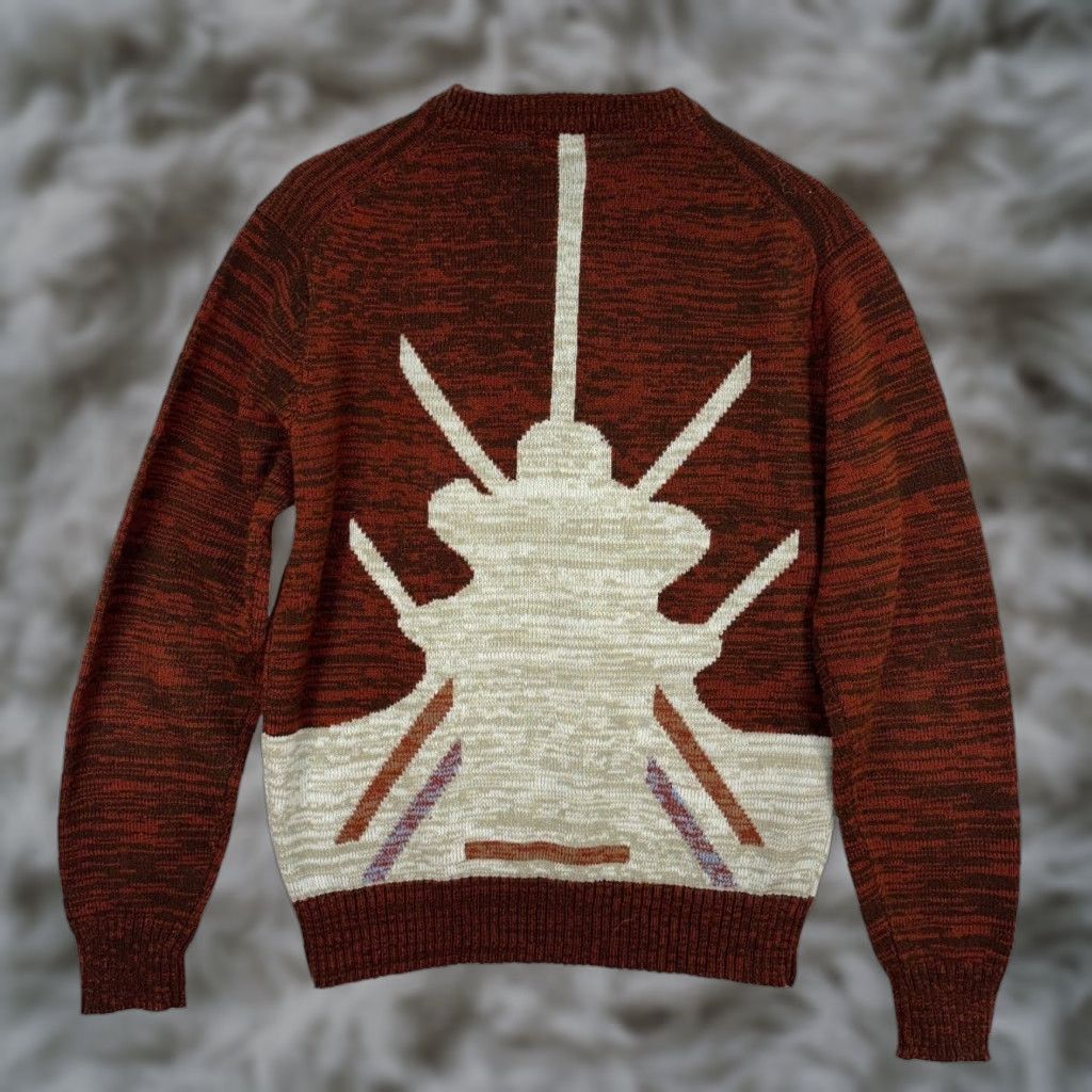 JCPenney VINTAGE JCPenney Sweater Mens XL Rust Brown Southwestern Crewneck Knit Taiwan Size US XL / EU 56 / 4 - 1 Thumbnail