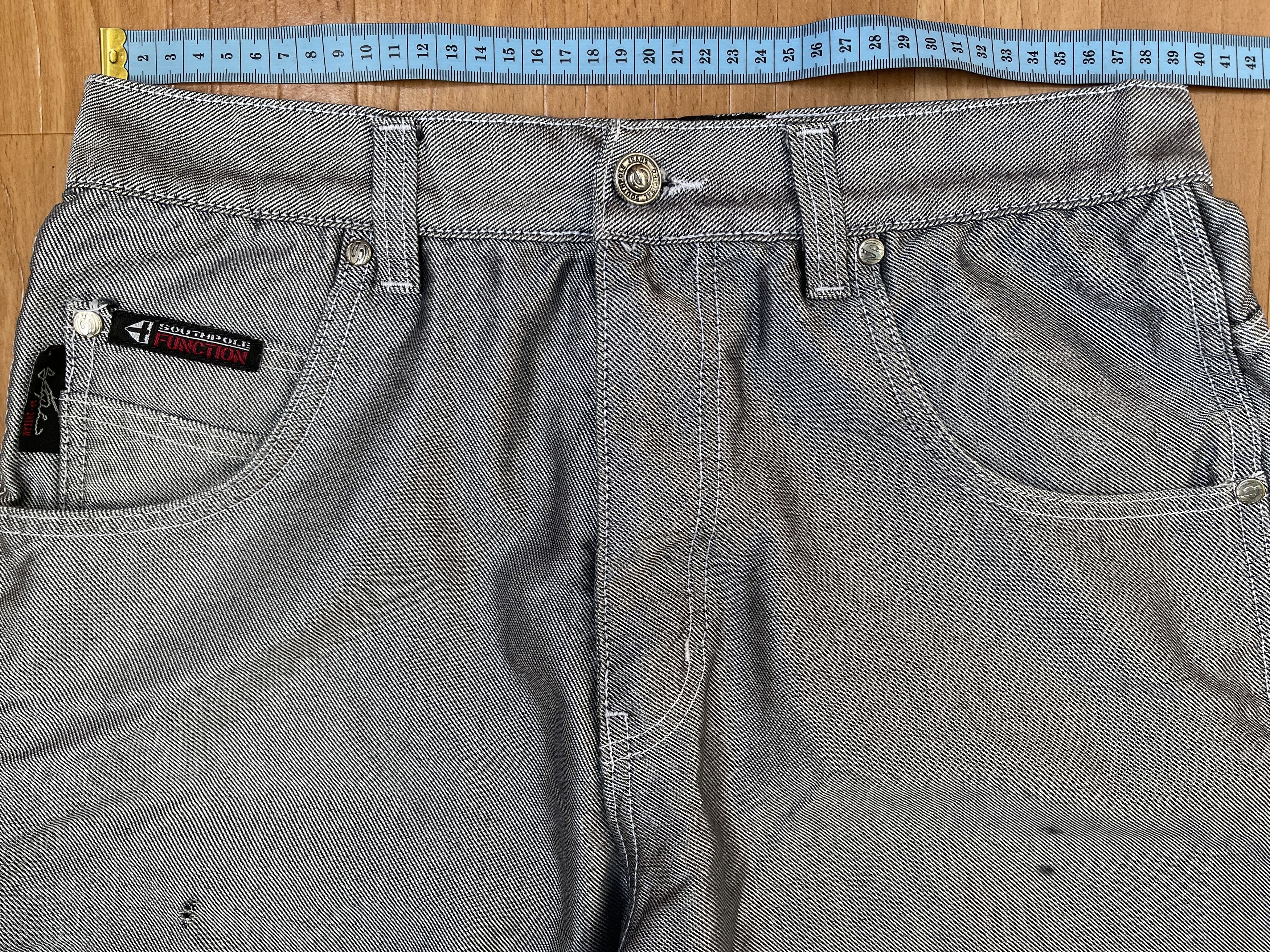 Southpole Southpole jeans, shiny gray silver vintage baggy, 90s Y2K 30 Size US 30 / EU 46 - 16 Thumbnail