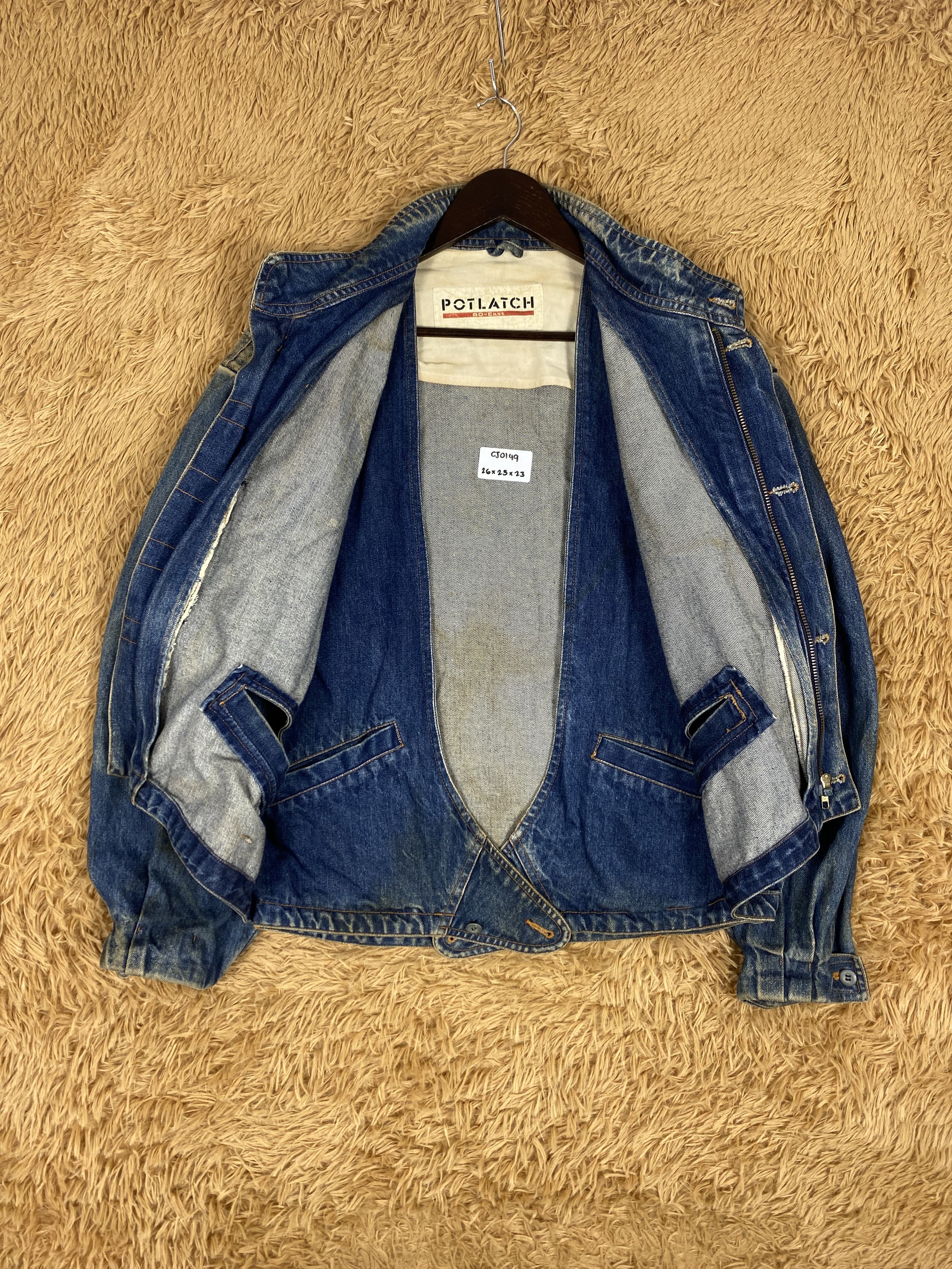 Japanese Brand × Vintage Vintage Potlatch Denim Jacket Size US L / EU 52-54 / 3 - 7 Thumbnail