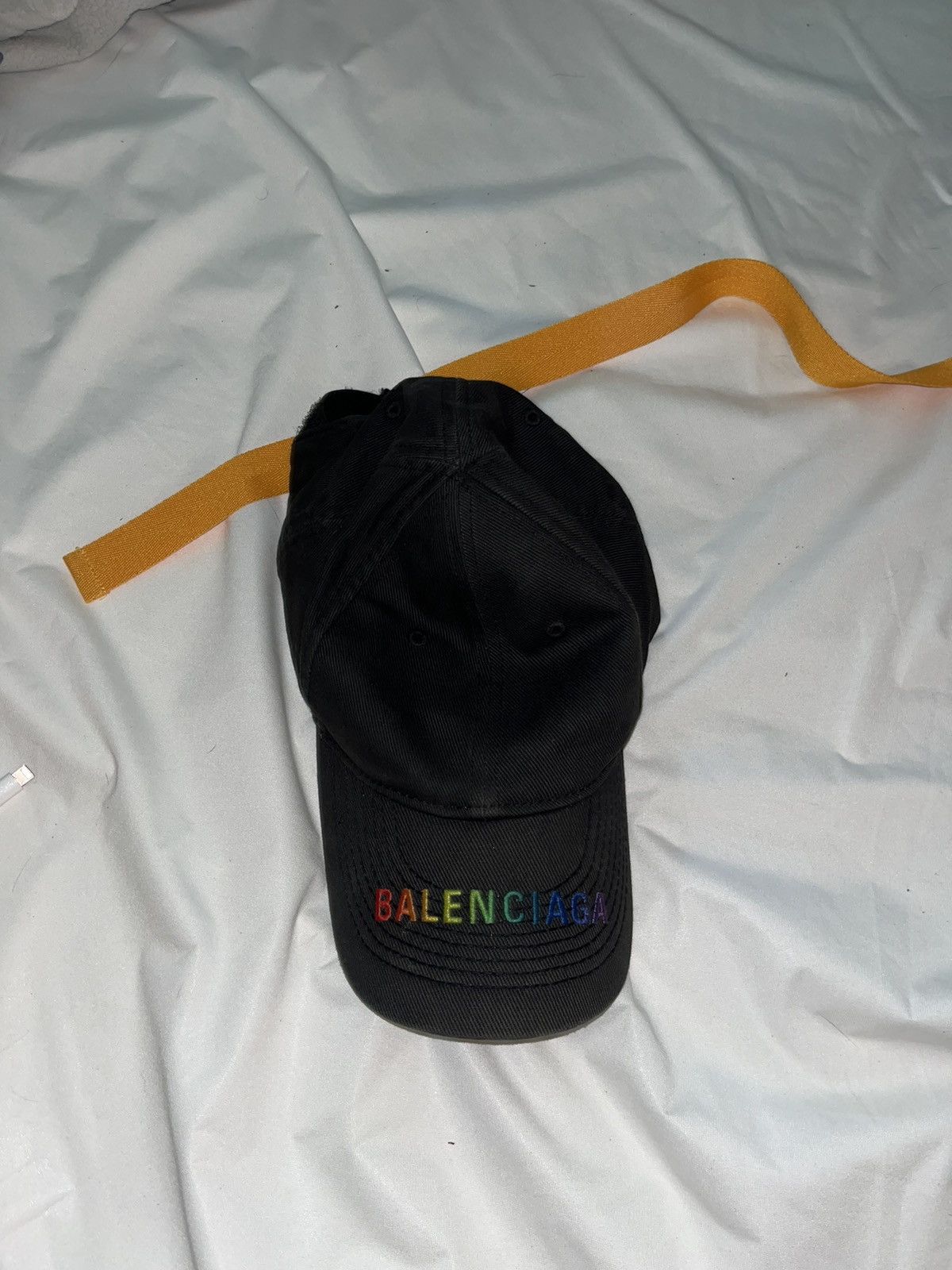 Balenciaga Rainbow Cap Balenciaga Cotton Drill Hat up Rainbow Cap / Hat in Black  main image 3