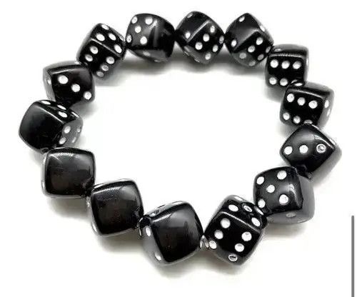 Other Black Dice Elastic Rope Bracelet Size ONE SIZE - 3 Thumbnail