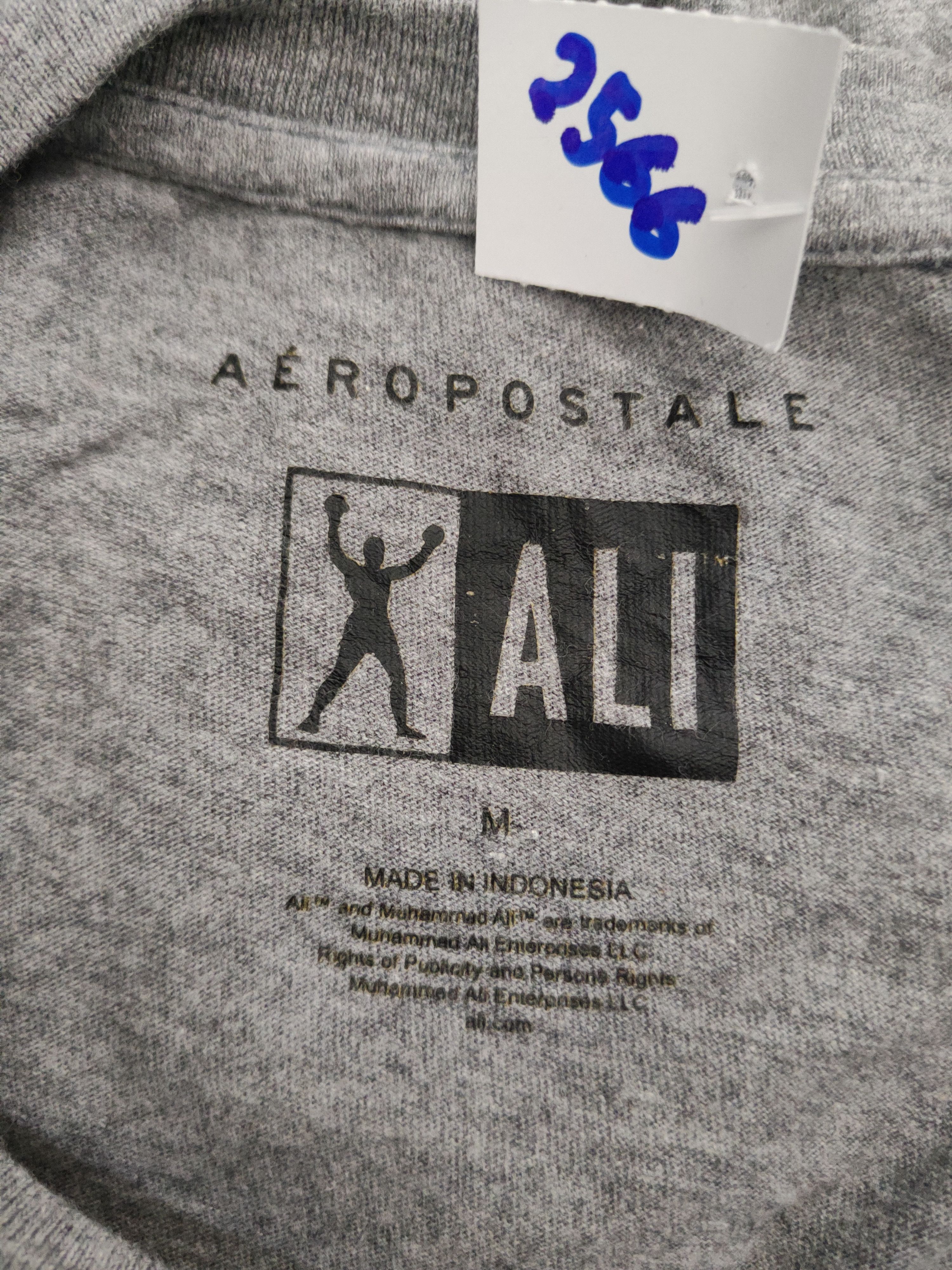 Aeropostale DL Aeropostale Gray Muhammad Ali Short Sleeve T-shirt #2566 Size US M / EU 48-50 / 2 - 12 Thumbnail