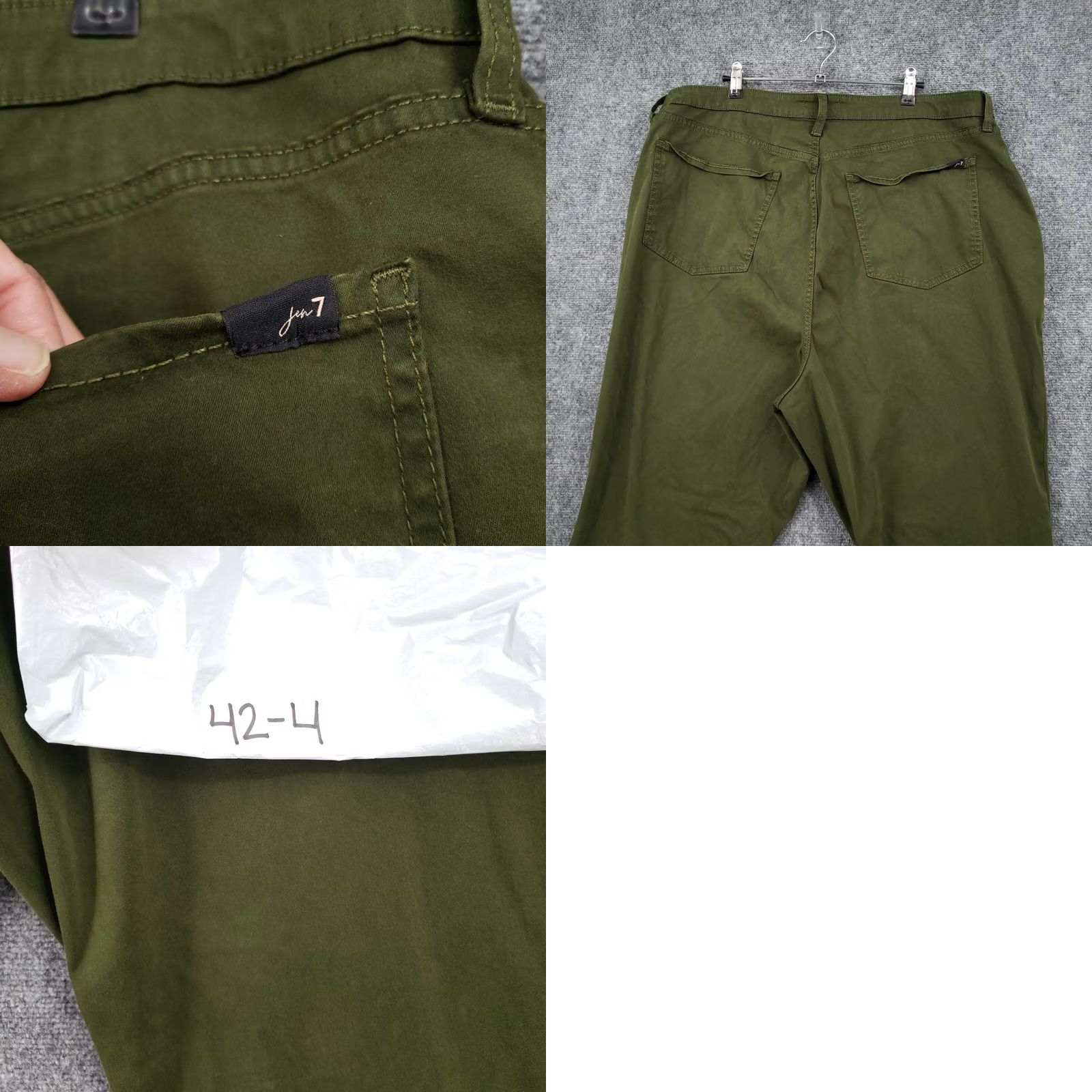 7 For All Mankind 7 For All Mankind Pants Womens 20 Green Easy Jogger High Rise Utility Size 42" / US 20 - 10 Thumbnail