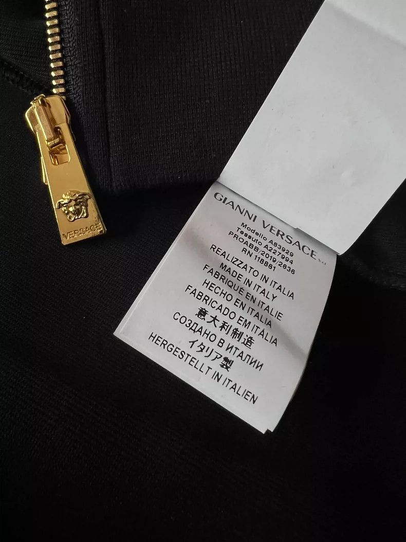 Versace Versace Diamond-embedded gold-zipped sweatshirt with diamo Size L / US 10 / IT 46 - 8 Thumbnail