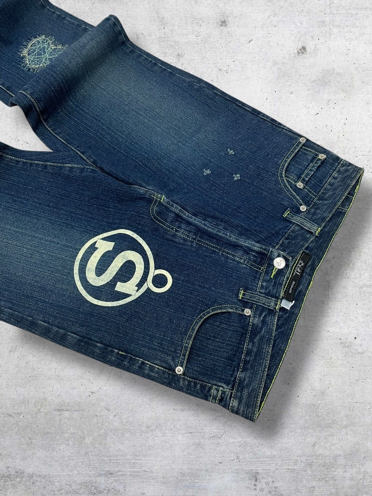 Hysteric Glamour VINTAGE SCENARIO STREETWEAR JAPAN DAICOCK DISTRESS OG DENIM Size US 33 - 12 Thumbnail