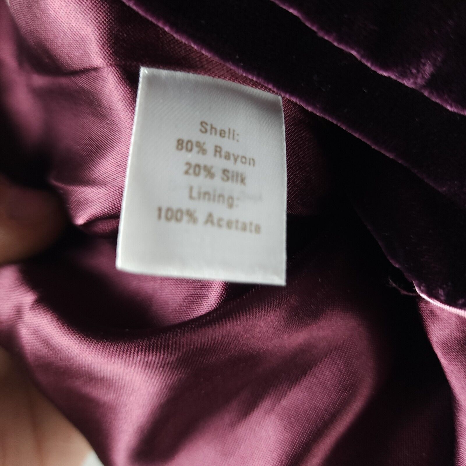 Vintage Caslon Red Velvet Long Sleeve Blazer Jacket Size 8P Rayon Size M / US 6-8 / IT 42-44 - 9 Thumbnail
