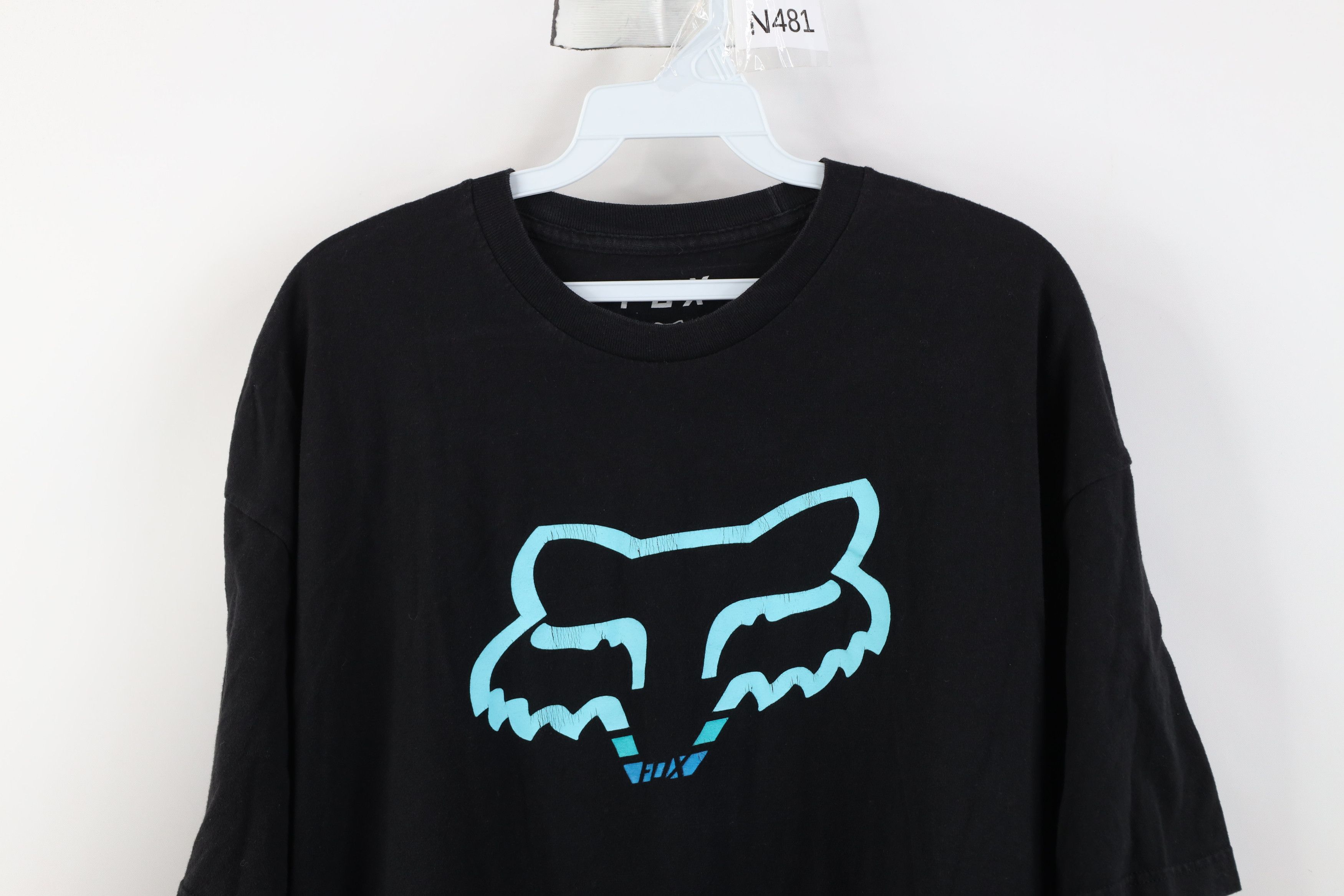 Fox Racing Vintage Y2K Fox Racing Big Logo Short Sleeve T-Shirt Black Size US XXL / EU 58 / 5 - 2 Thumbnail