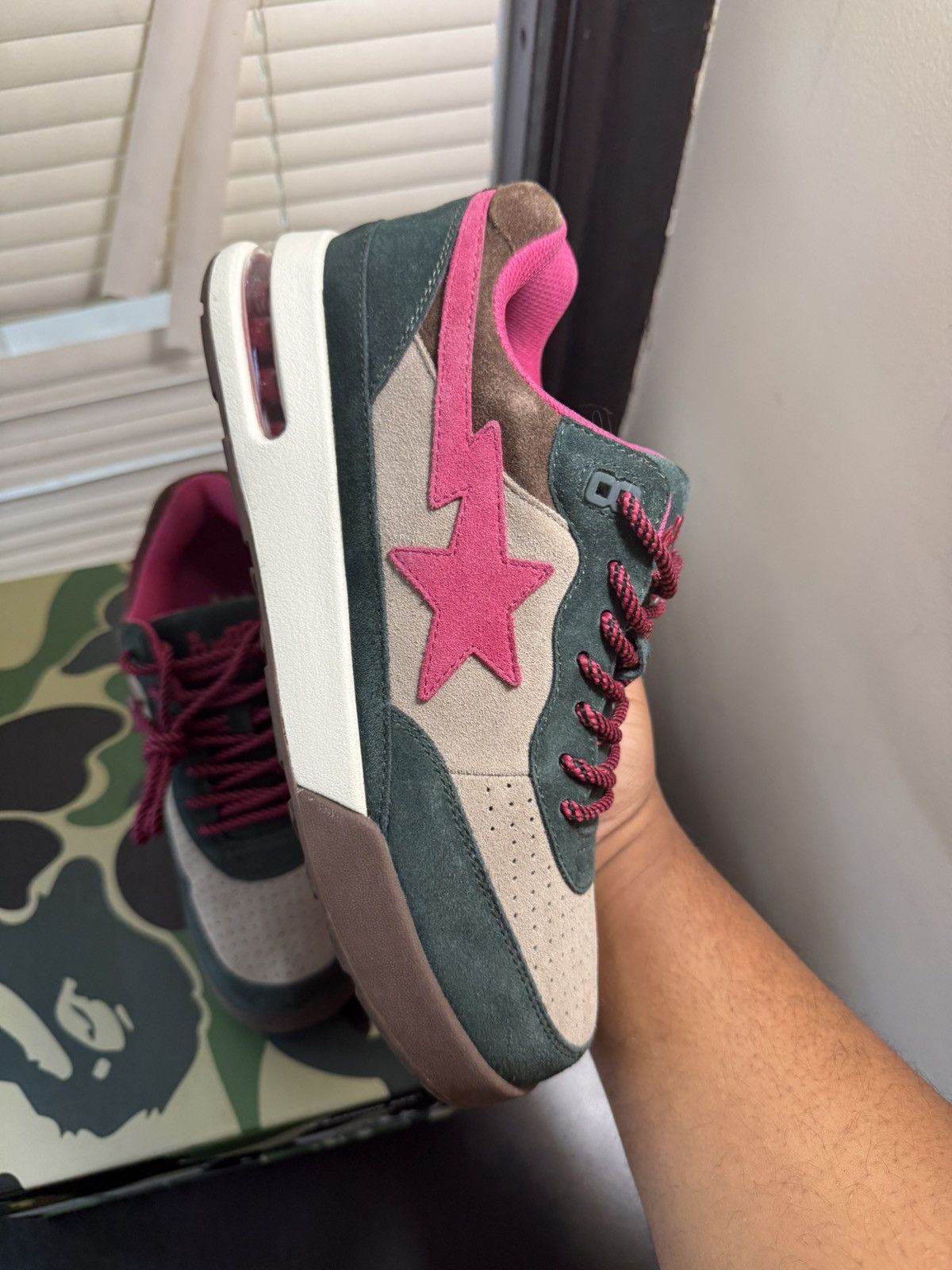 Bape Bape Road sta Green Suede Size 9 Worn Once Size US 9 / EU 42 - 7 Thumbnail