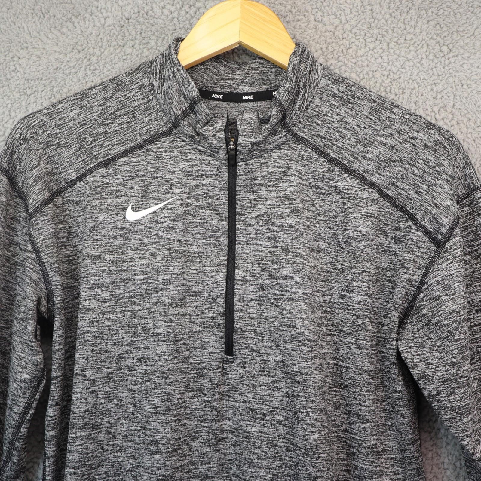 Nike Nike Element Dri-Fit Half Zip Small Heather Gray 896691 061 Size US S / EU 44-46 / 1 - 2 Thumbnail