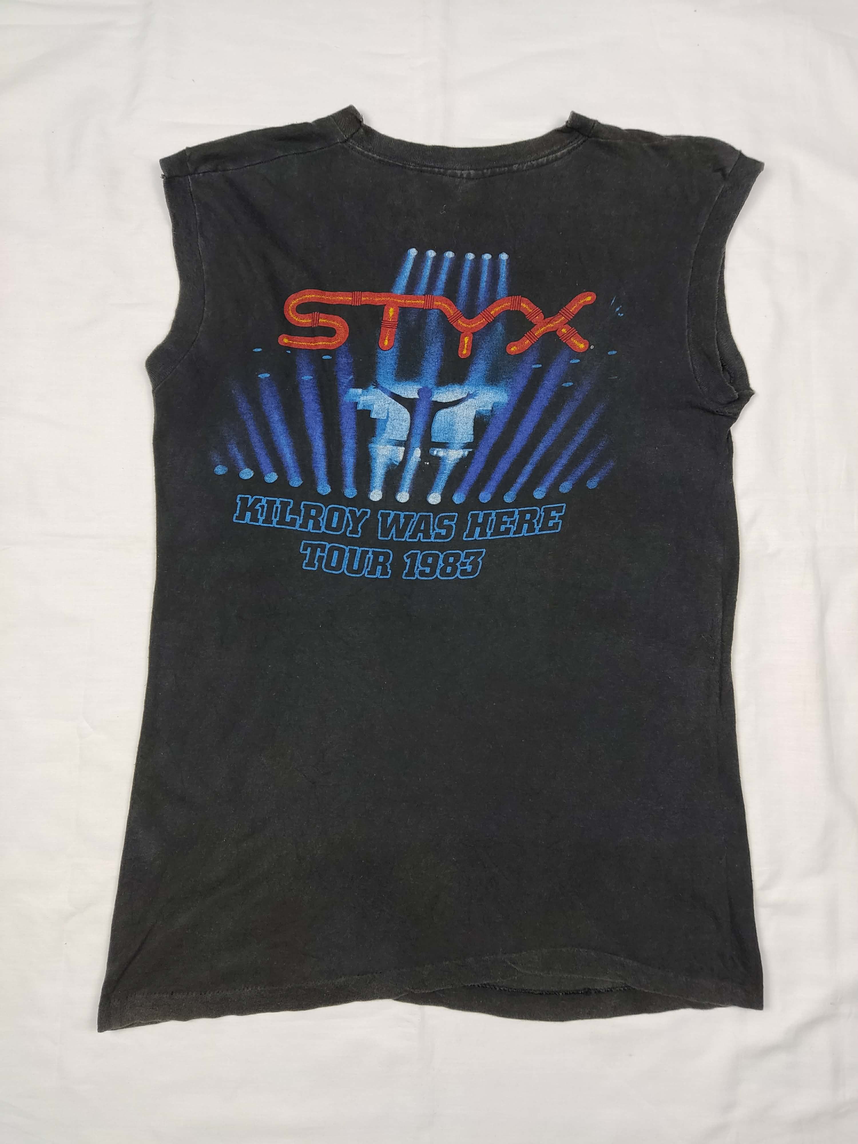 Band Tees Vintage 80s STYX Kilroy Was Here Tour Tank Top T Shirt Size US L / EU 52-54 / 3 - 5 Thumbnail