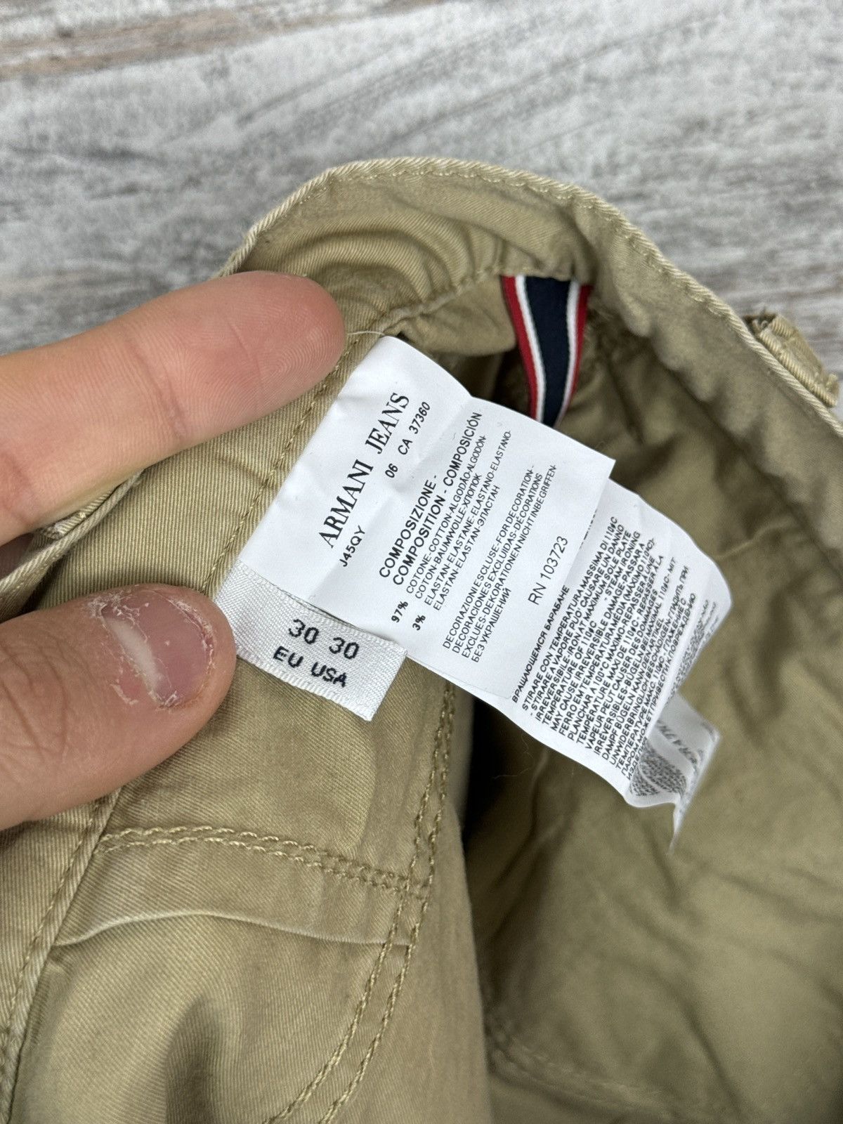 Armani Mens Armani jeans luxury pants metal logo chinos size 30 Size US 30 / EU 46 - 12 Thumbnail