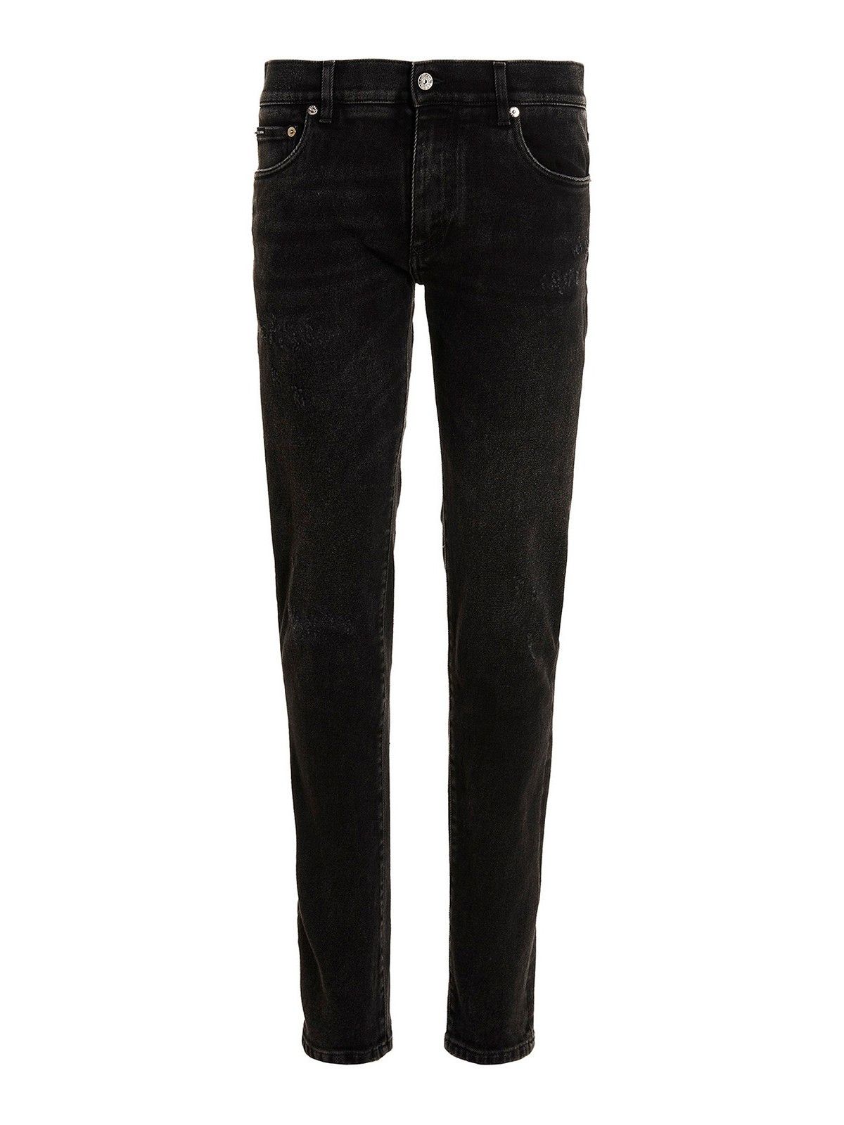 Dolce & Gabbana o1y0125 Logo Jeans in Black Size US 36 / EU 52 - 1 Thumbnail
