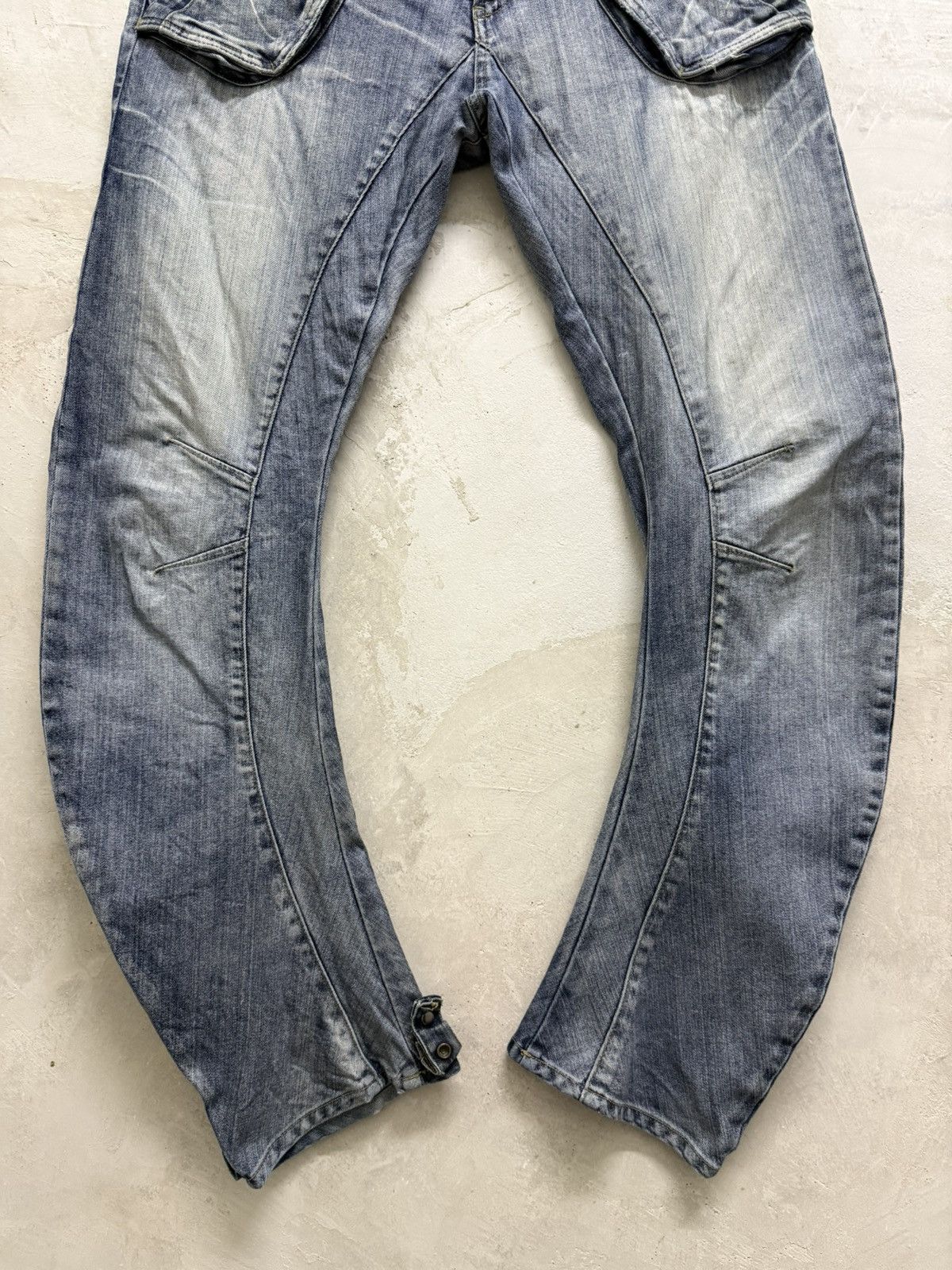 Le Grande Bleu (L.G.B.) ☠️ Archival PPFM lgb style Bondage Curved Denim Size US 32 / EU 48 - 4 Thumbnail