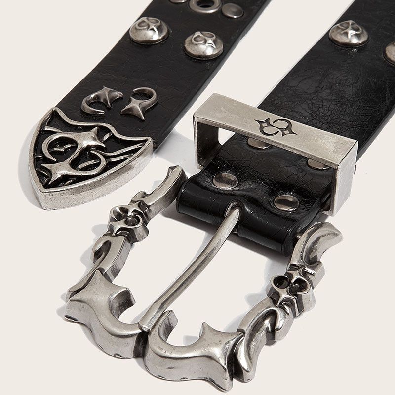 Japanese Brand Black Punk Gothic Belt Rivet Size ONE SIZE - 2 Thumbnail