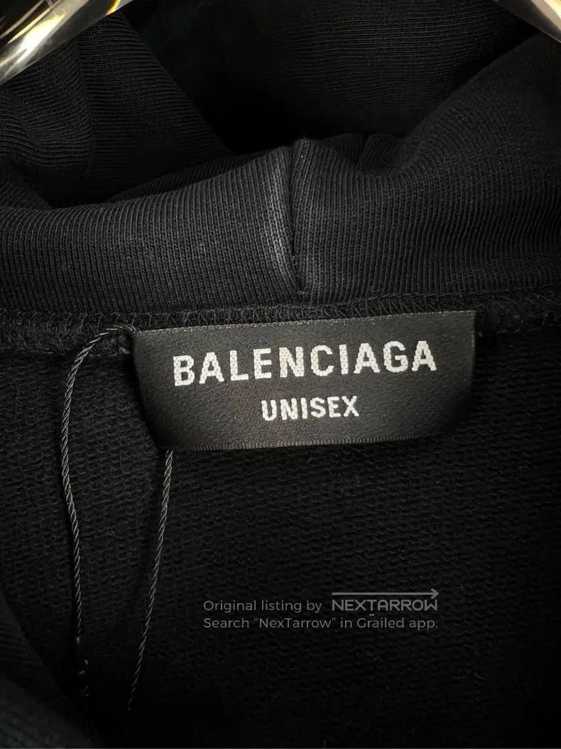 Balenciaga Balenciaga Distressed Scissor Hoodie Size US L / EU 52-54 / 3 - 4 Thumbnail