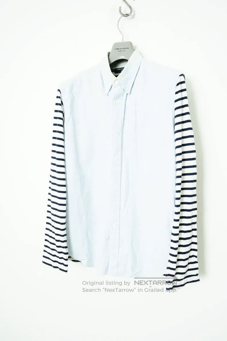 Comme des Garcons Comme des Garcons Fake Two-Piece Striped T-Shirt Shirt Size US M / EU 48-50 / 2 - 3 Thumbnail