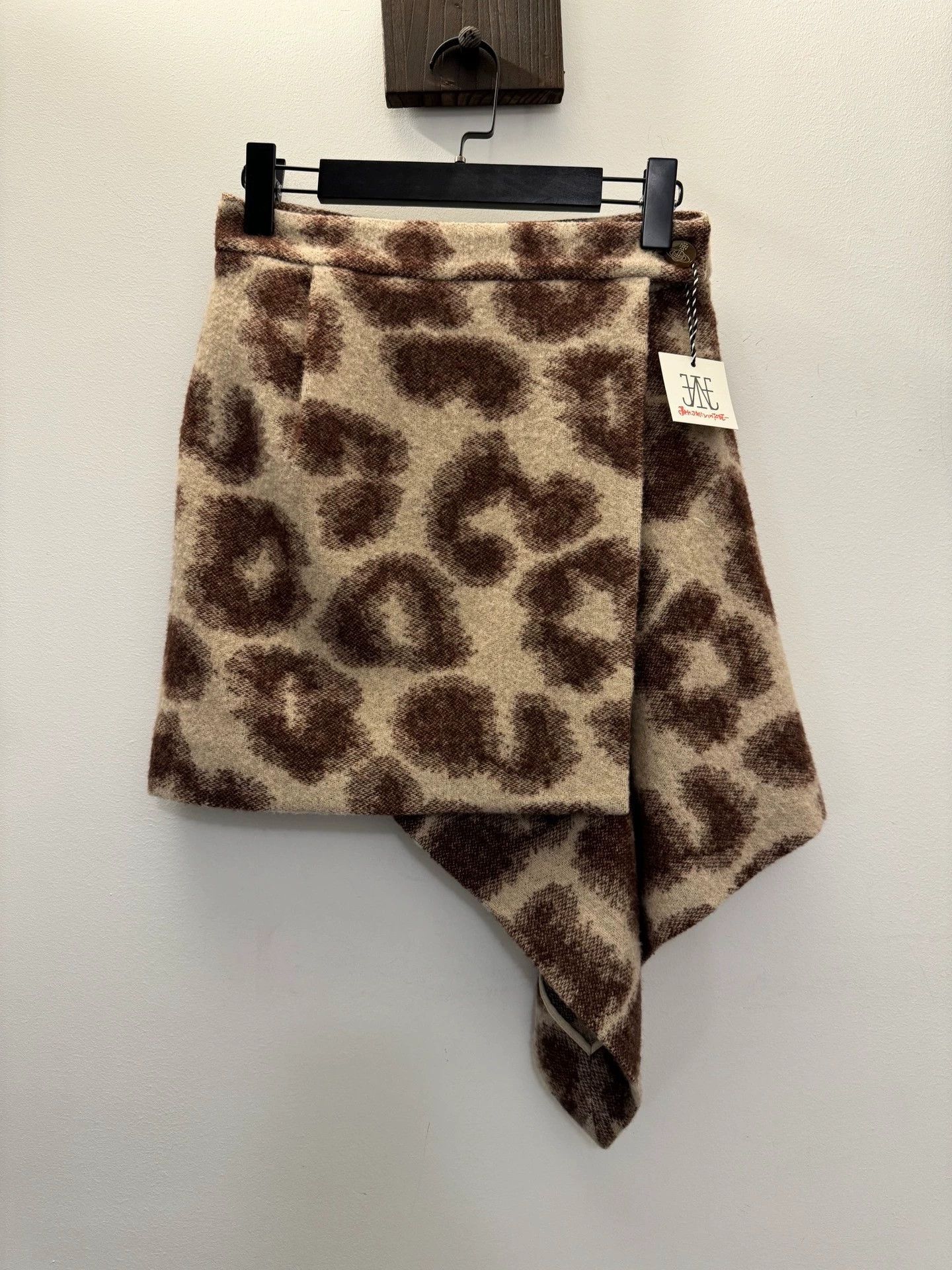 Vivienne Westwood Vivienne Westwood Leopard Wool Wrap Skirt 2 Vintage Size 26" / US 2 / IT 38 - 8 Thumbnail