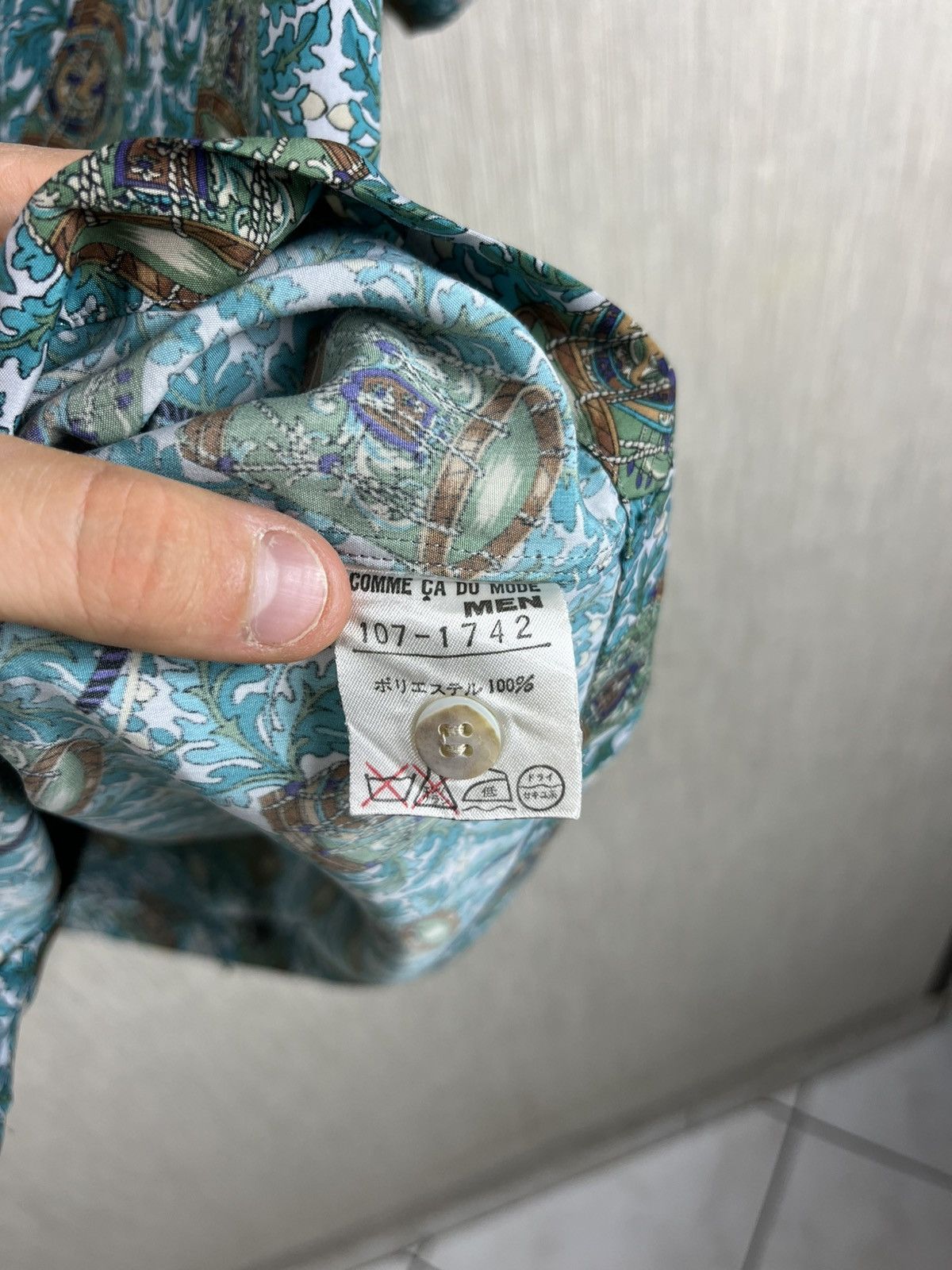Japanese Brand Vintage Comme Ca Du Mode Men patterned shirt Japanese Size US L / EU 52-54 / 3 - 14 Thumbnail