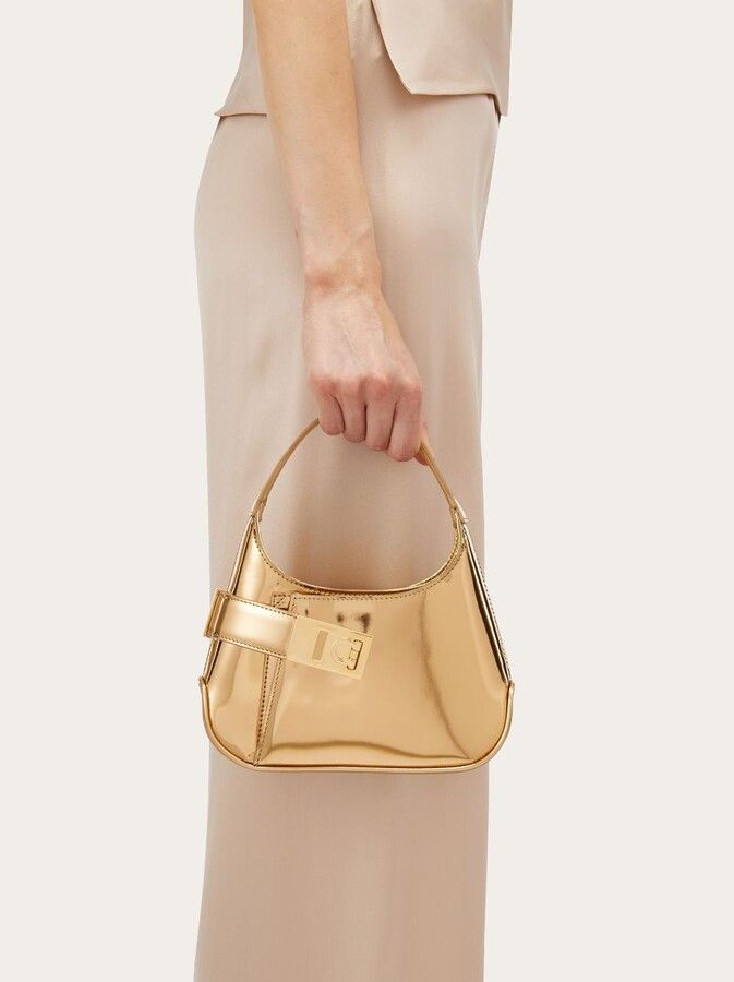 Salvatore Ferragamo o1s1rm0924 Size: OS / Mini Hobo Bag in Gold Size ONE SIZE - 2 Thumbnail