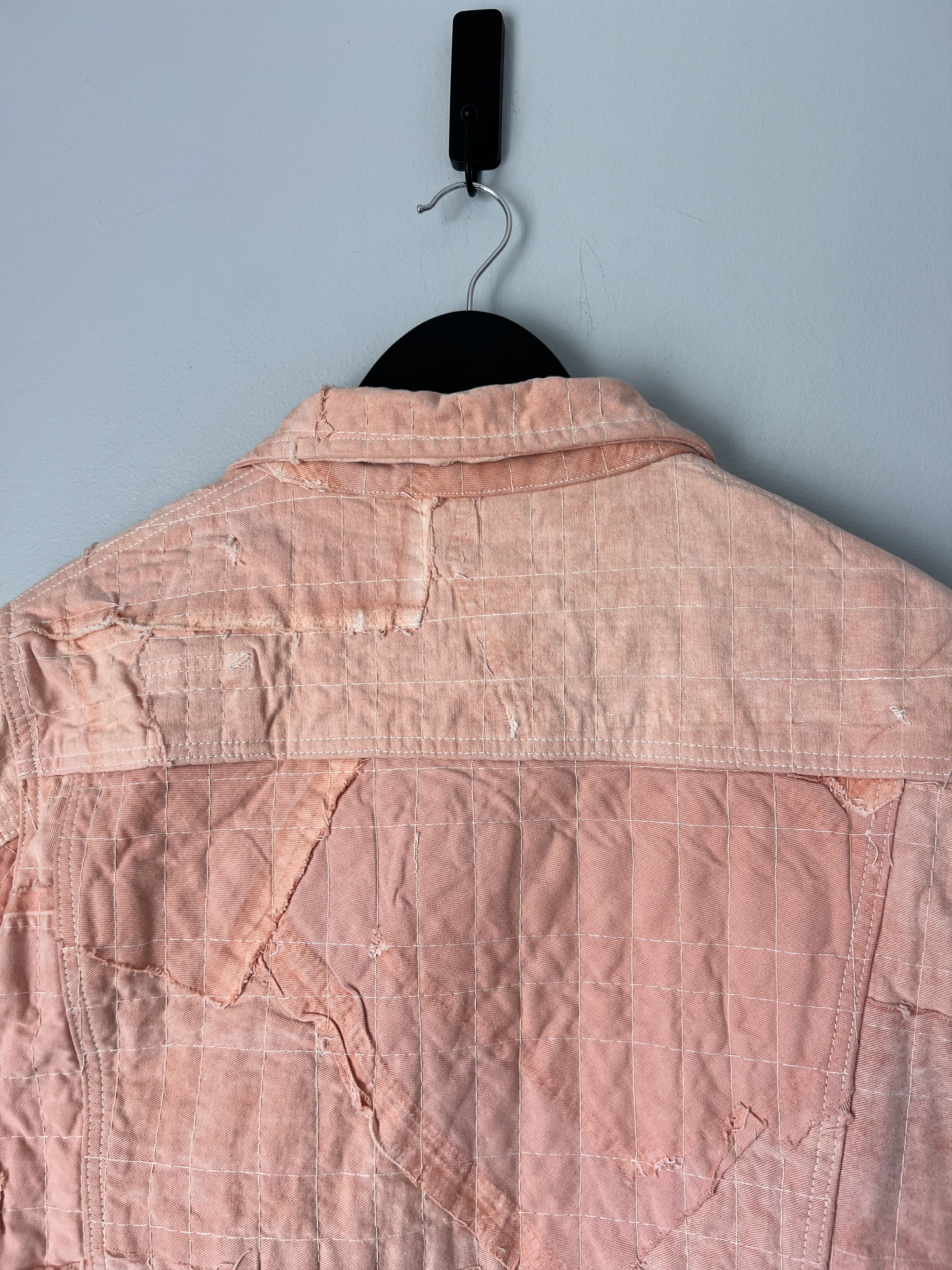 Greg Lauren Greg Lauren Stitchwork Trucker Jacket in Pink Size US M / EU 48-50 / 2 - 6 Thumbnail