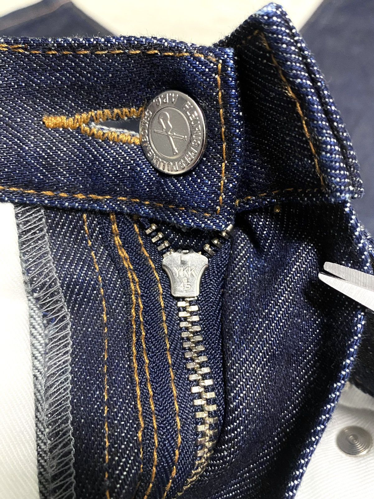 A.P.C. Womens A.P.C. APC Rue Madame Paris Slim Fit Navy Denim Jeans Size 28" / US 6 / IT 42 - 25 Thumbnail