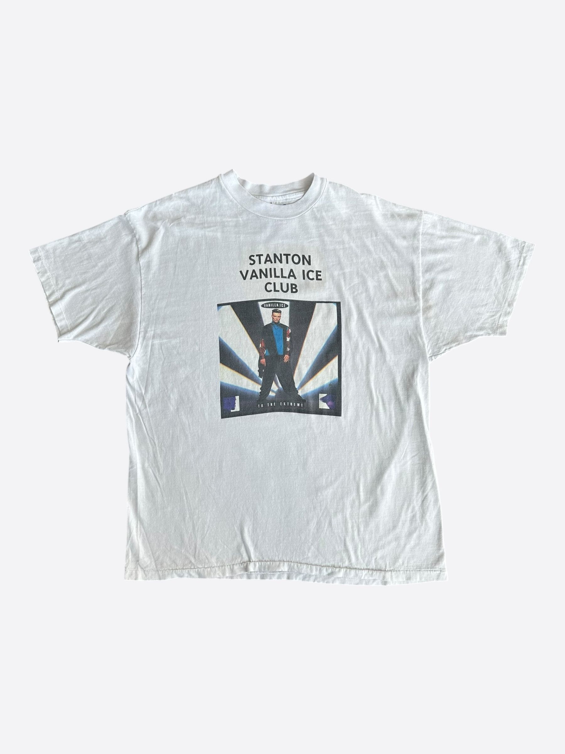 Vintage Vintage White Vanilla Ice Mind Blowin Album T-Shirt Size US L / EU 52-54 / 3 - 1 Thumbnail