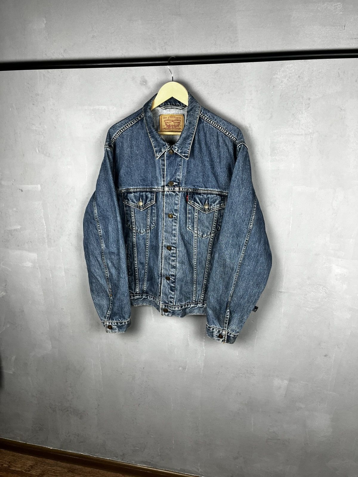 Levi's Levis denim jacket vintage 90s western style Size US XXL / EU 58 / 5 - 5 Thumbnail