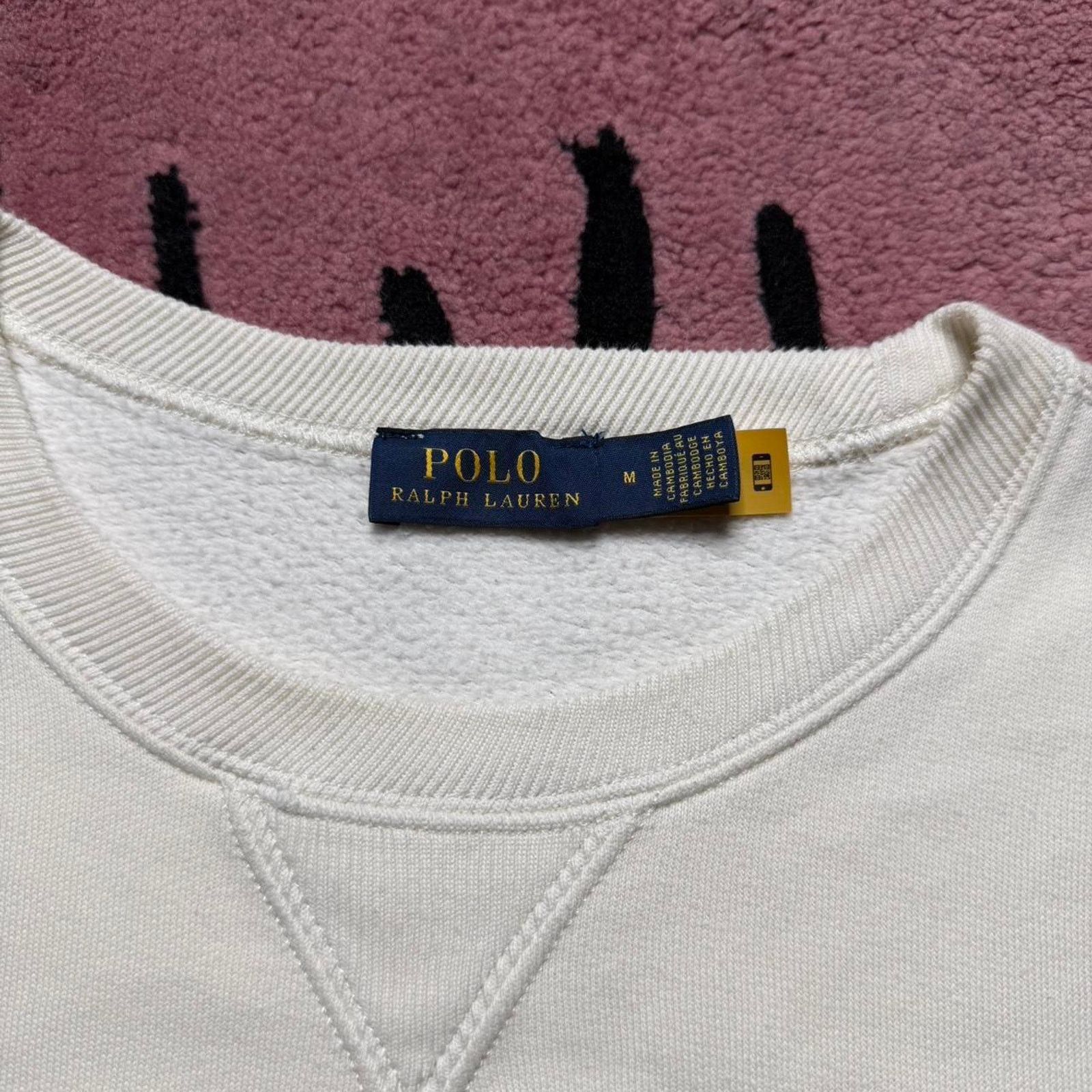 Polo Ralph Lauren × Ralph Lauren Polo Ralph Lauren Embroidered Cable Knit Cotton Sweatshirt Size M / US 6-8 / IT 42-44 - 4 Thumbnail