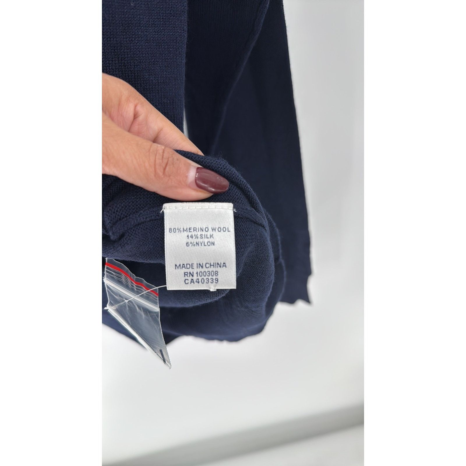 Peter Millar Peter Millar Mens Crown Wool Silk Crewneck navy blue sweater Size US M / EU 48-50 / 2 - 6 Thumbnail