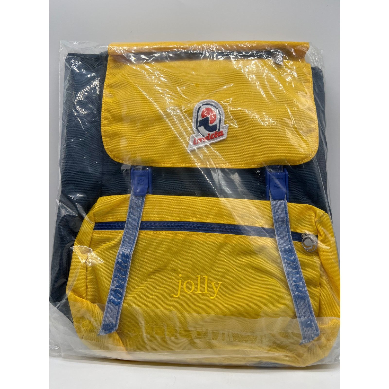 Invicta Invicta Jolly III Vintage Icon Backpack Yellow/Navy/Denim | Grailed