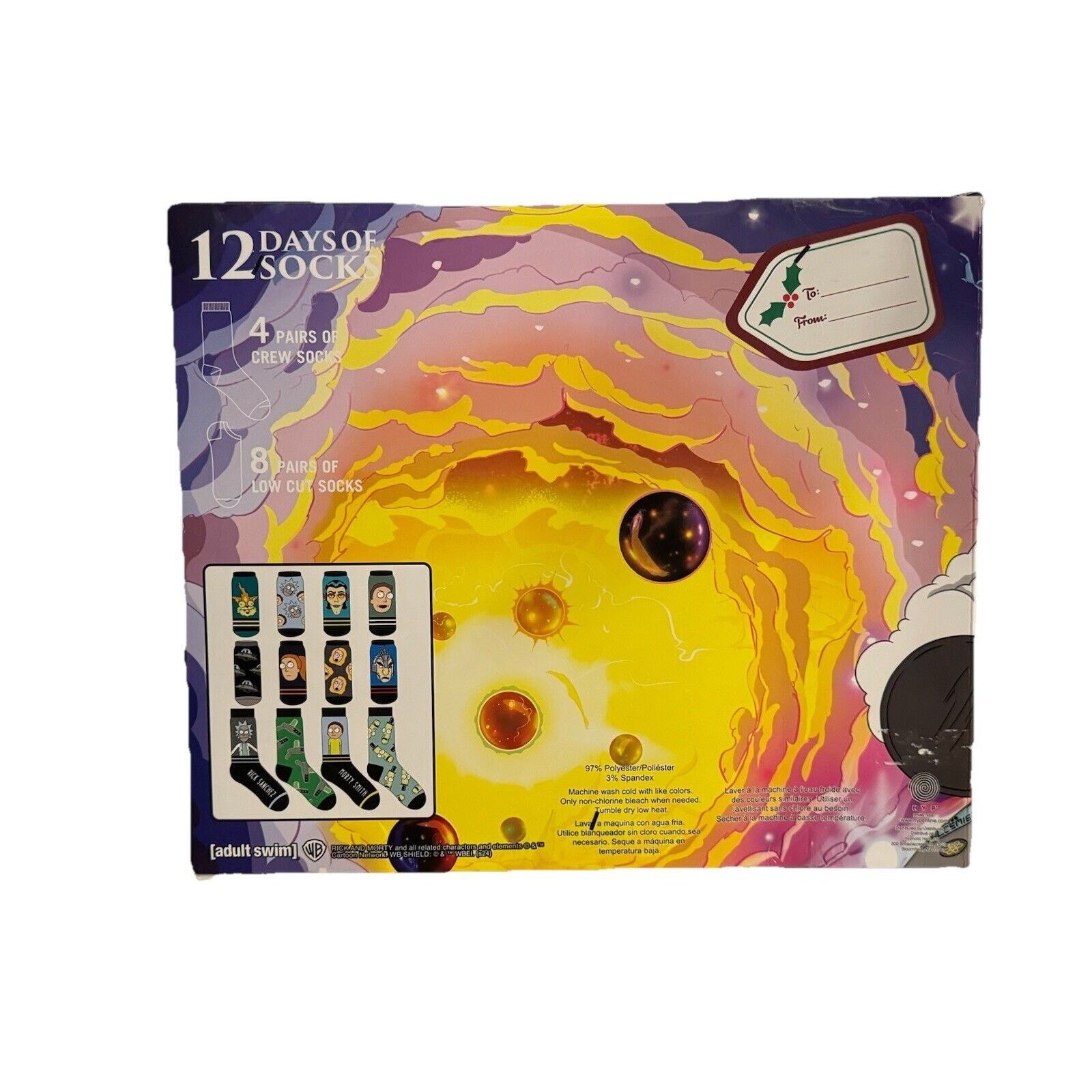 The Unbranded Brand Rick and Morty Christmas Advent 12 Socks 4crew 8 Low Cut Size ONE SIZE - 3 Thumbnail