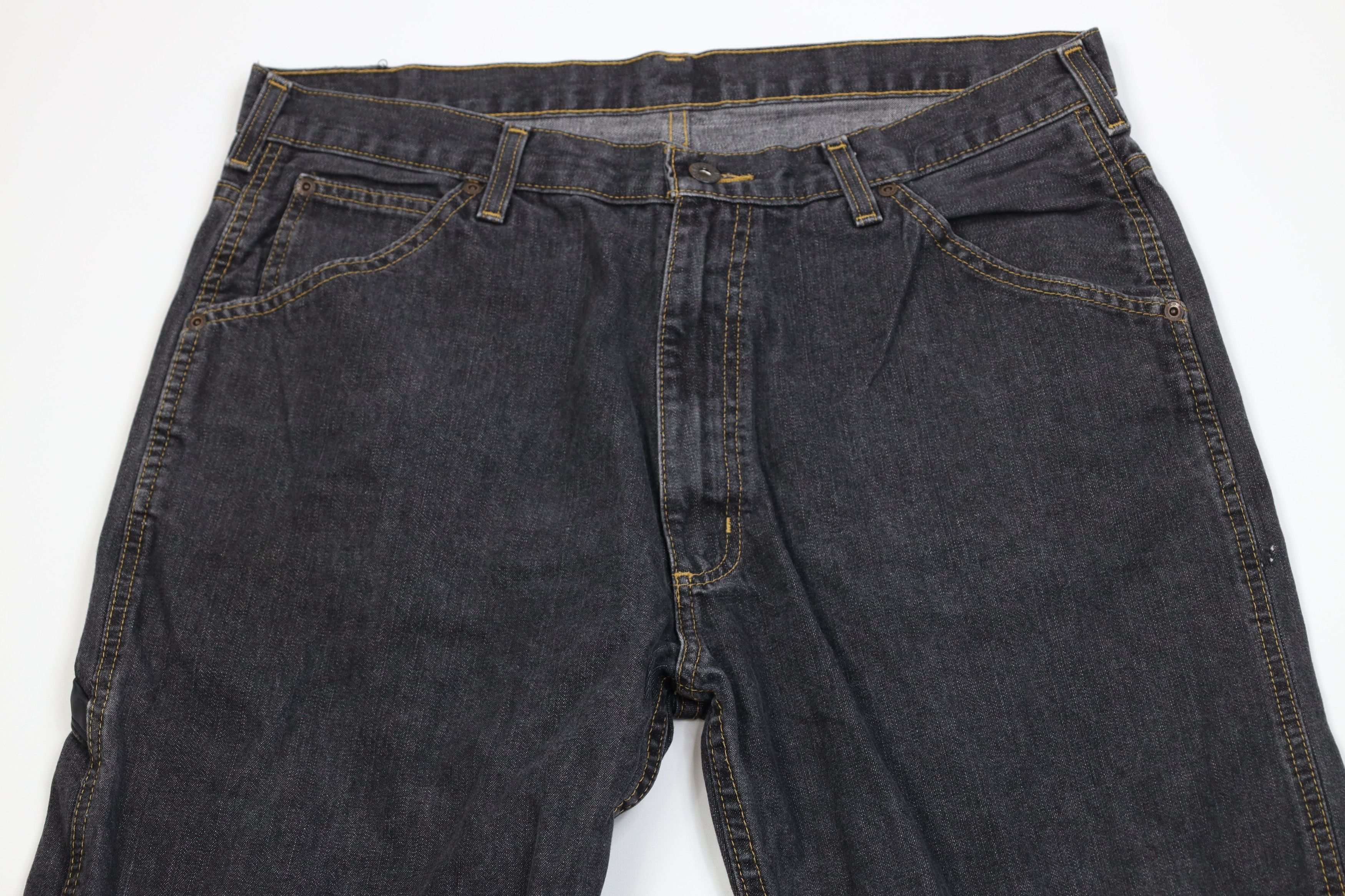 Ralph Lauren Vintage 90s Ralph Lauren Wide Leg Carpenter Jeans Black Size US 34 / EU 50 - 2 Thumbnail