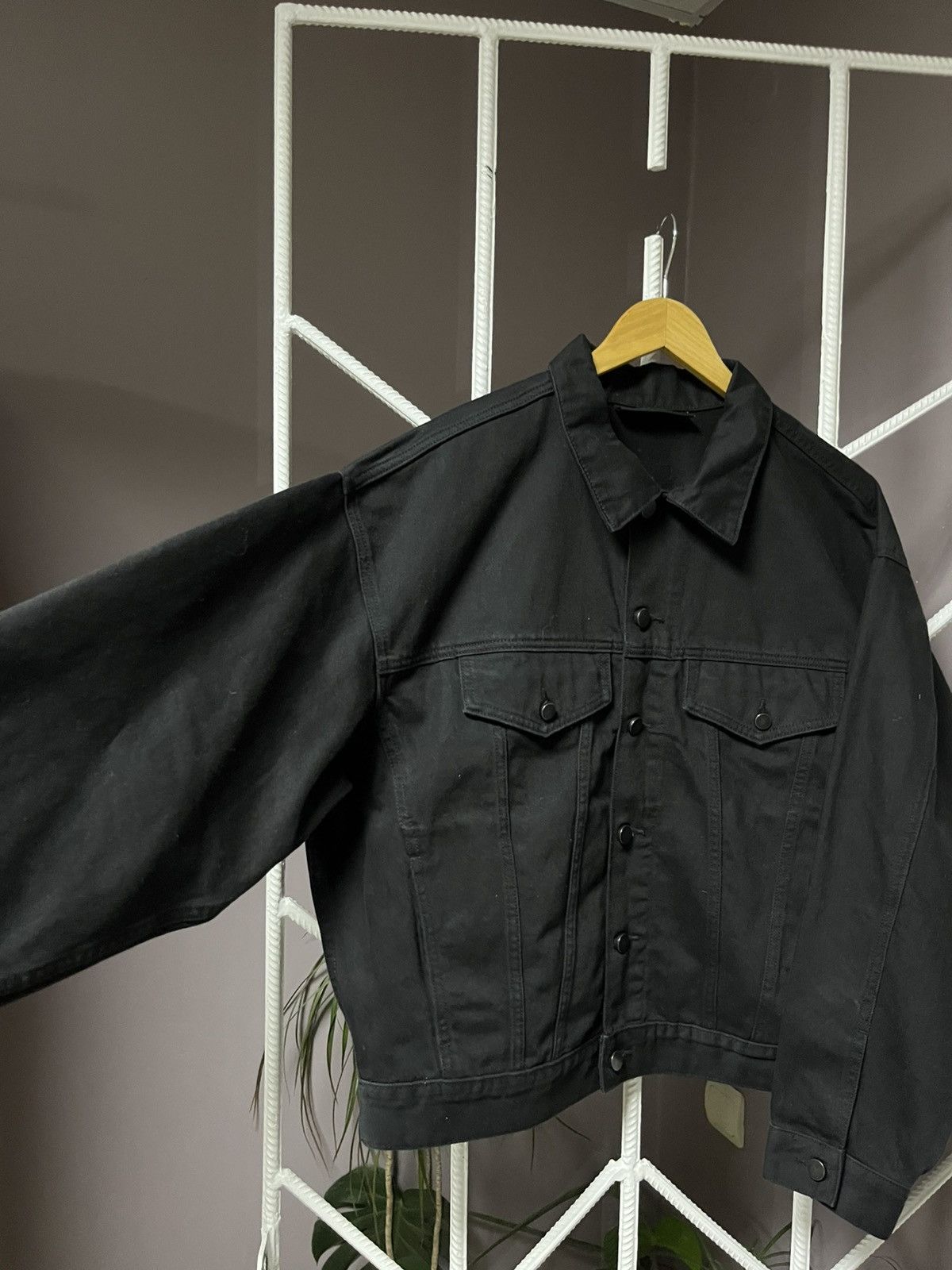 Fear of God Full Black Fear Of God Essentials Denim Jacket Boxy Fit Size US M / EU 48-50 / 2 - 3 Thumbnail
