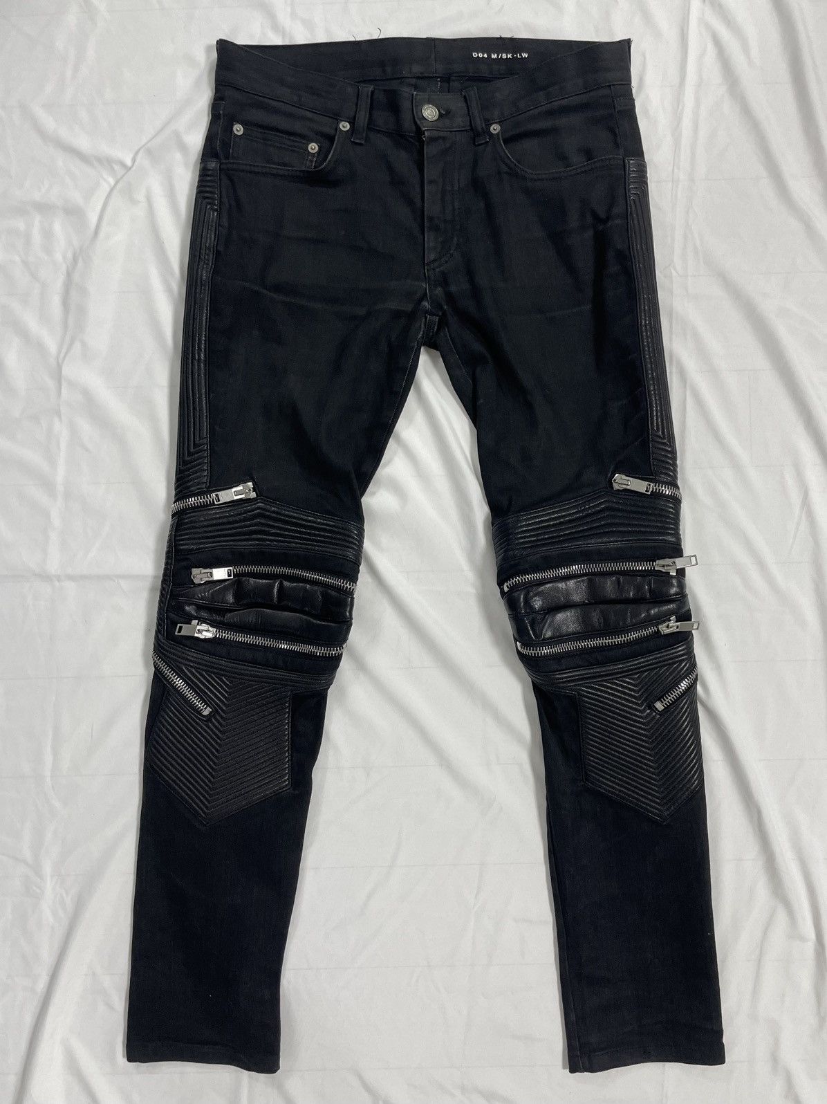 Saint Laurent Paris SLP D04 Zipped Biker Jeans | Grailed