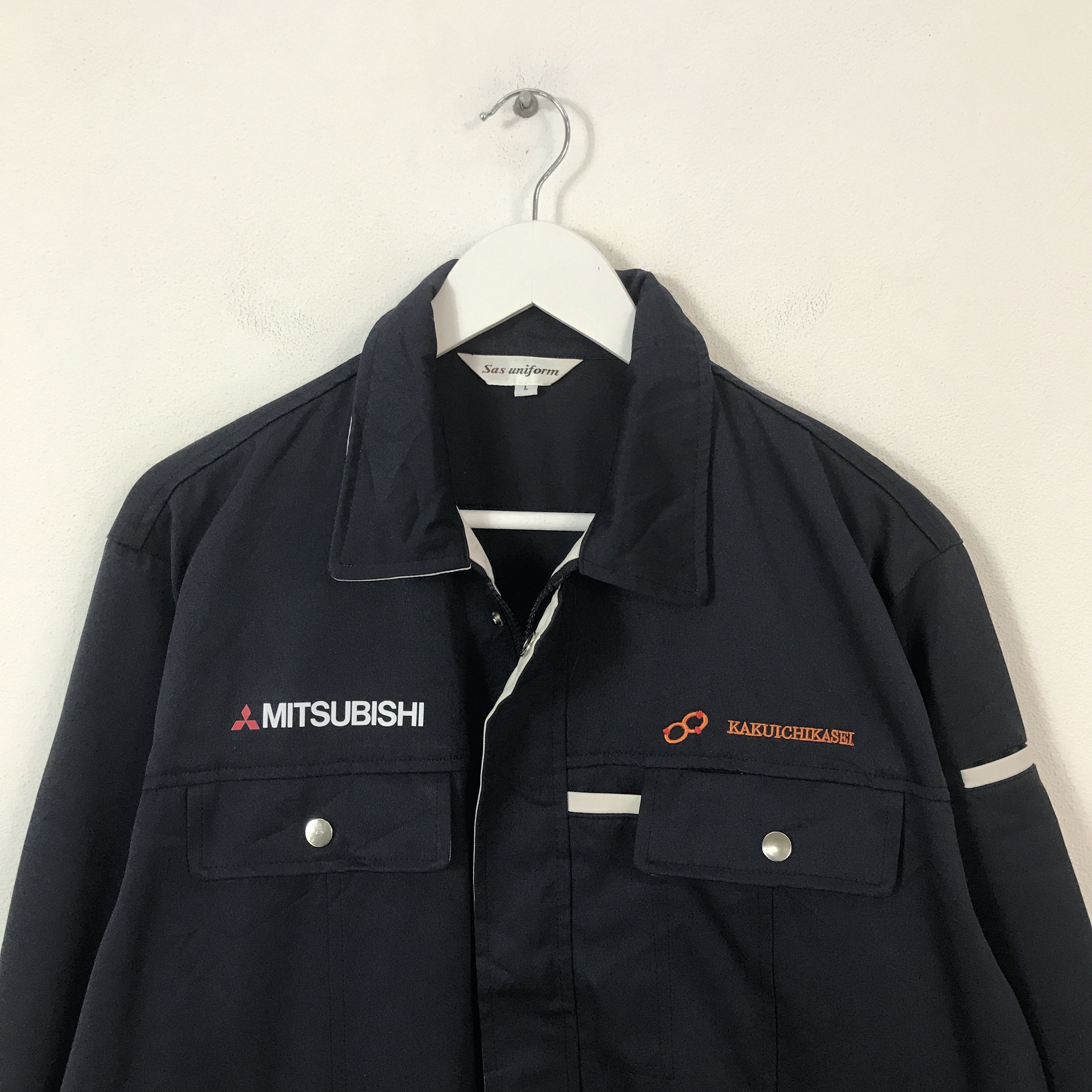 Japanese Brand vintage mitsubishi racing team japan uniform custom jacket Size US L / EU 52-54 / 3 - 3 Thumbnail