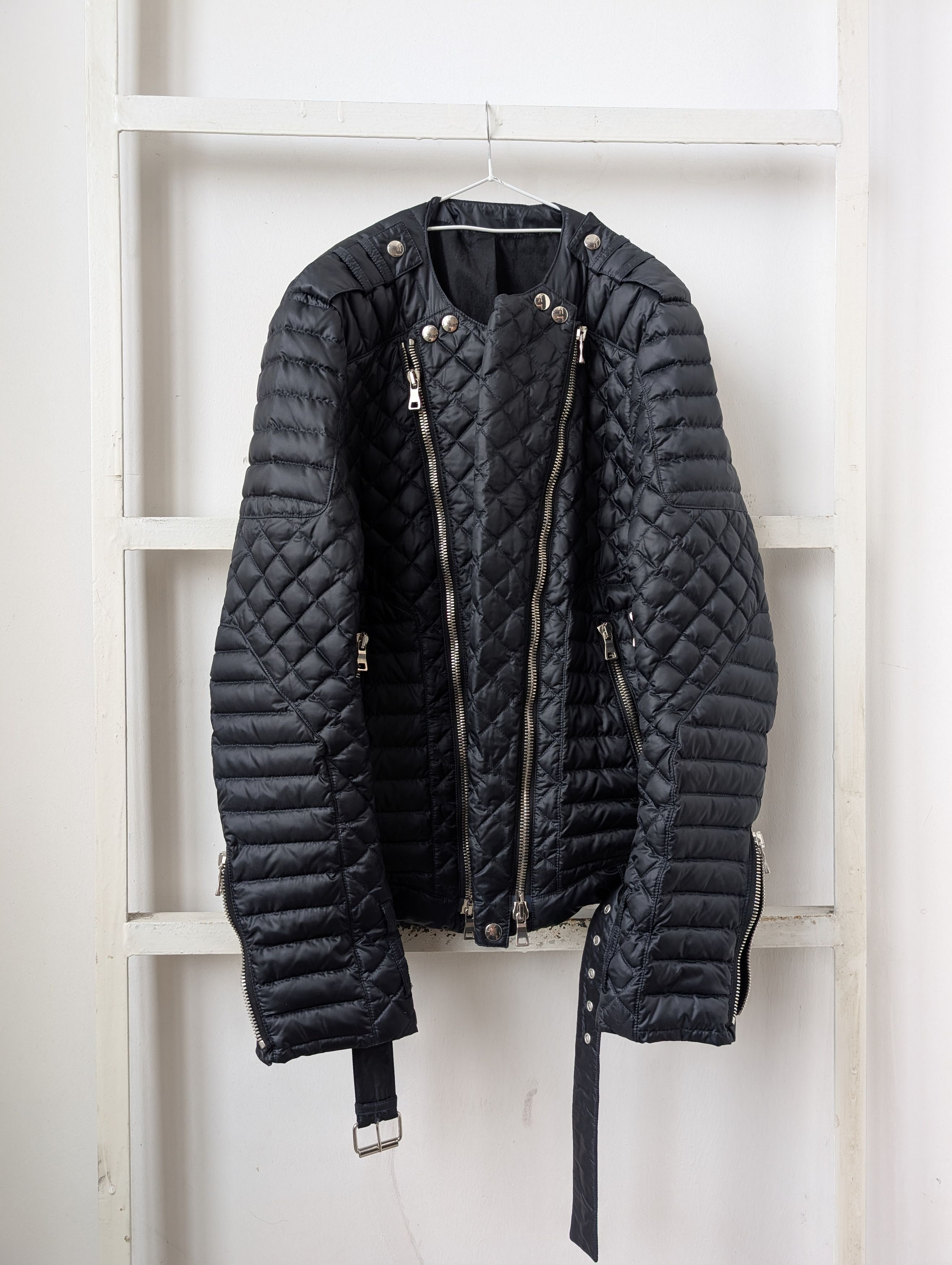 Balmain Balmain Quilted Biker Jacket FW12 (Oliver Rousteing) Size US L / EU 52-54 / 3 - 2 Thumbnail