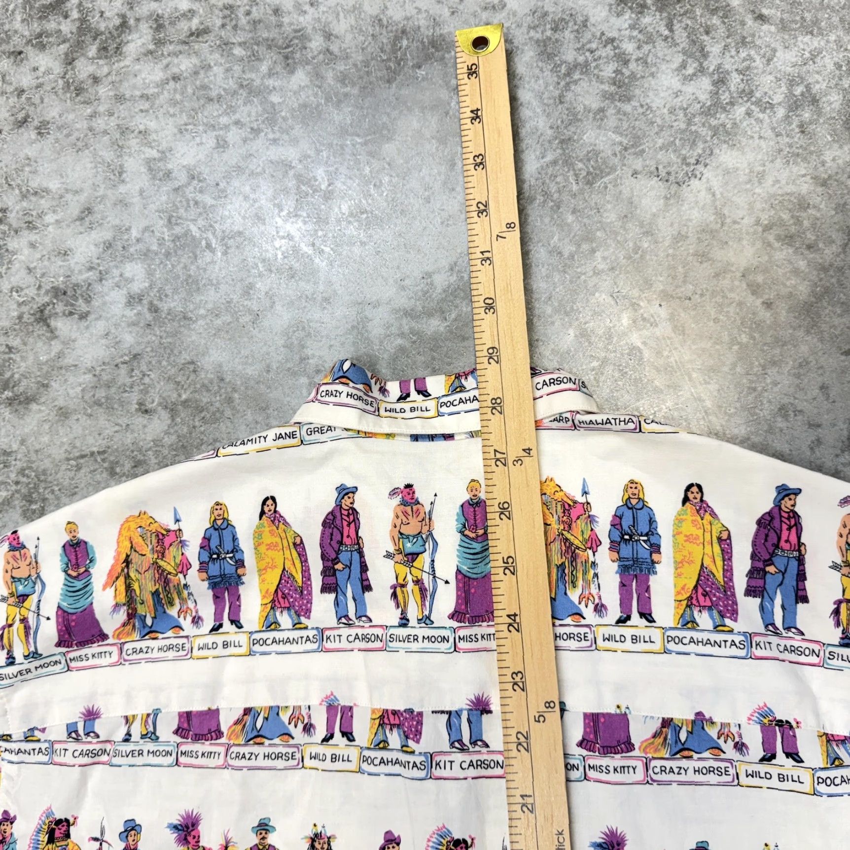 Merona VINTAGE Merona Shirt Mens Small Western Cowboy Graphic Print Button Front 80s Size US S / EU 44-46 / 1 - 7 Thumbnail