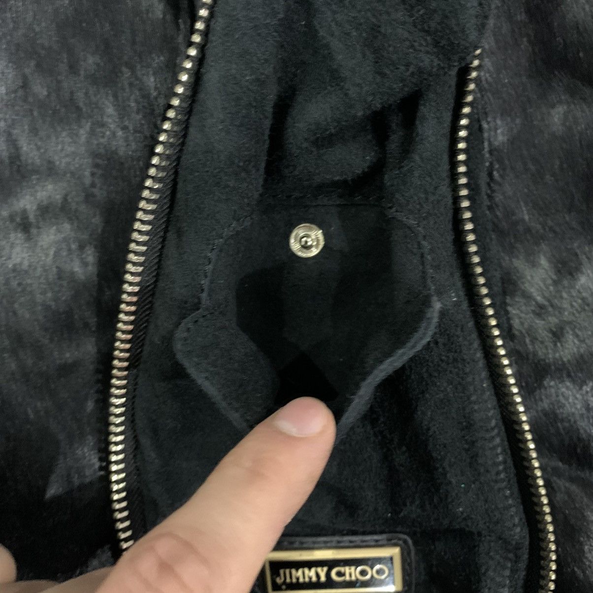 Jimmy Choo Jimmy Choo Black Fur Leather Bag Size ONE SIZE - 9 Thumbnail
