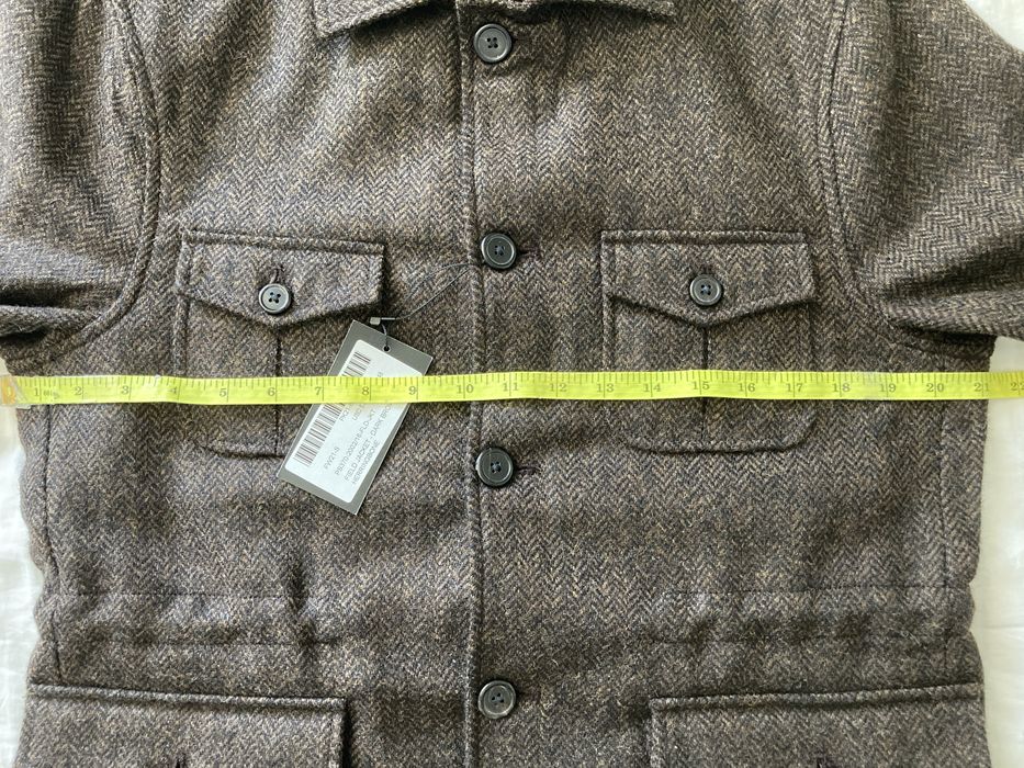 Spier And Mackay Spier and Mackay Dark Brown Herringbone Field Jacket ...