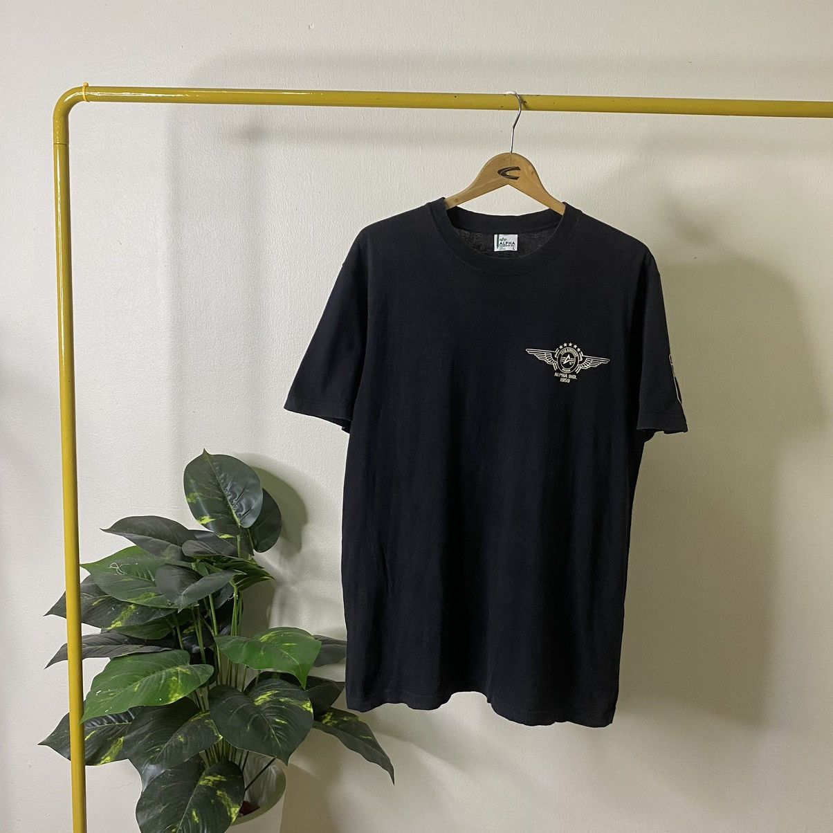 Alpha Industries Y2K Alpha Industries x USAF Airborne Army Military Tee Size US L / EU 52-54 / 3 - 5 Thumbnail