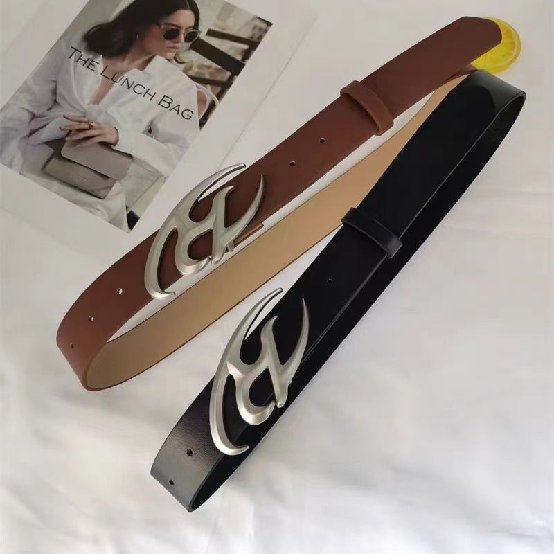 Designer New Trend Vintage Belt Riveted Belts Menswear Accessories Size ONE SIZE - 3 Thumbnail