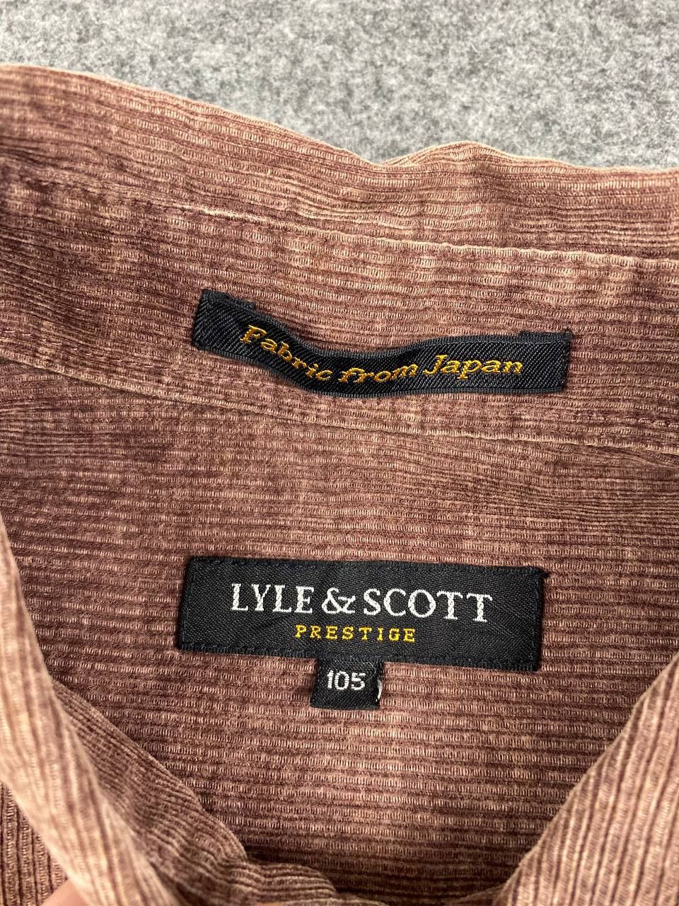 Lyle & Scott vintage lyle & scott corduroy velvet shirt nice design Size US XL / EU 56 / 4 - 5 Thumbnail