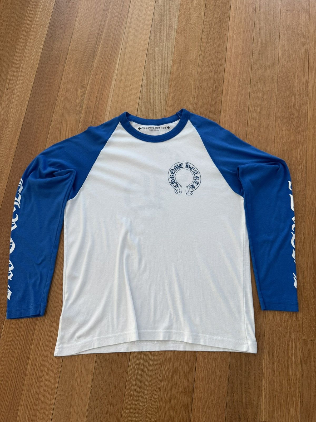 Chrome Hearts Chrome Hearts White Blue Long Sleeve Size US XL / EU 56 / 4 - 1 Thumbnail
