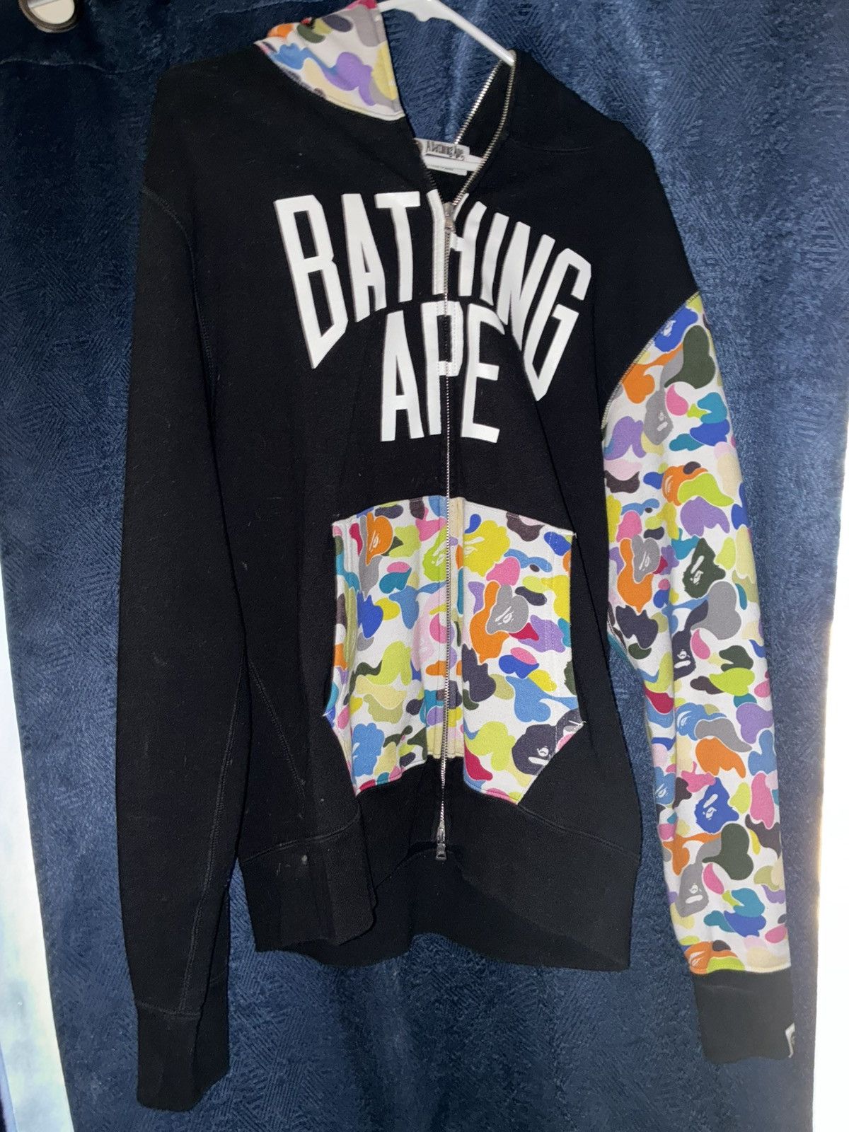 Bape Bape Multi Camo NYC Logo Shark Full Zip Size US L / EU 52-54 / 3 - 1 Thumbnail